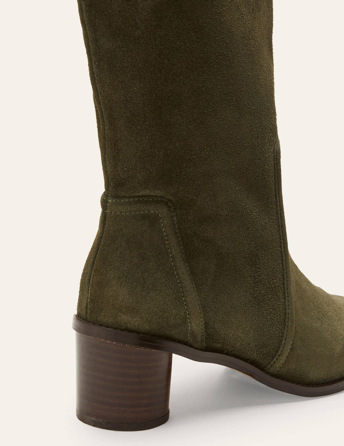 Suede Knee High Boots-Marsh - Image 4