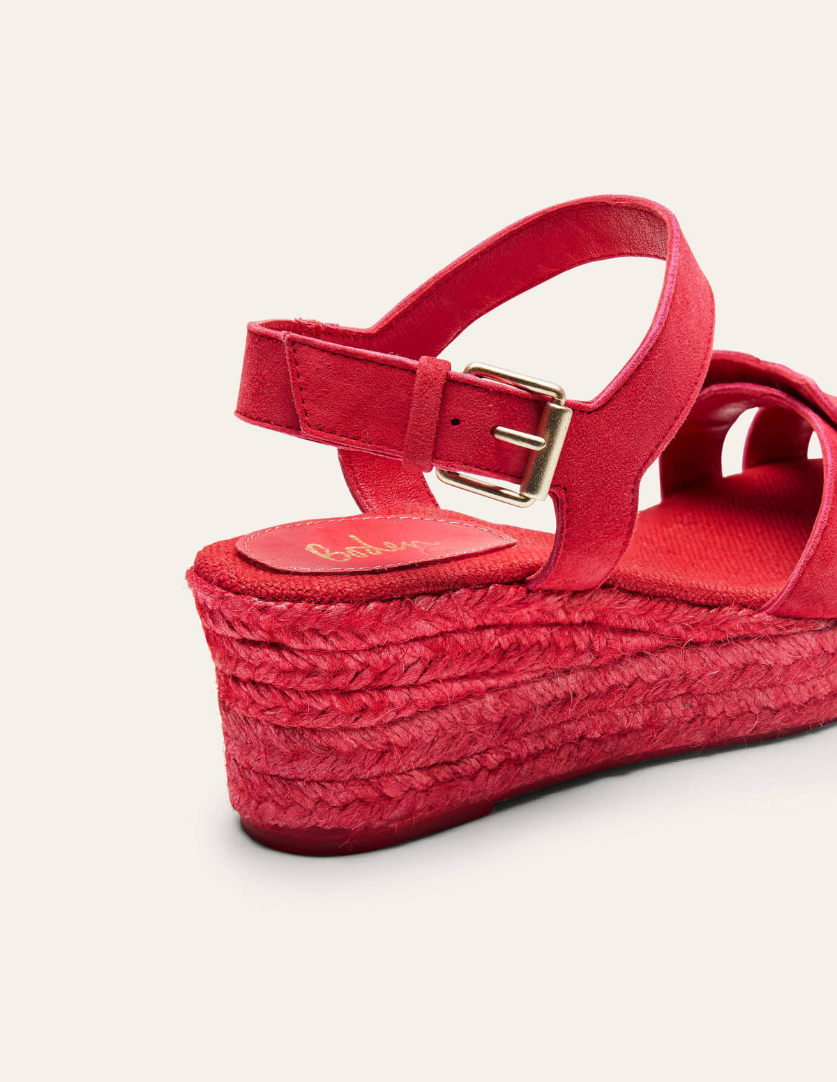 Geometrische Espadrilles mit Keilabsatz-Helles Mohnblumenrot - Image 3