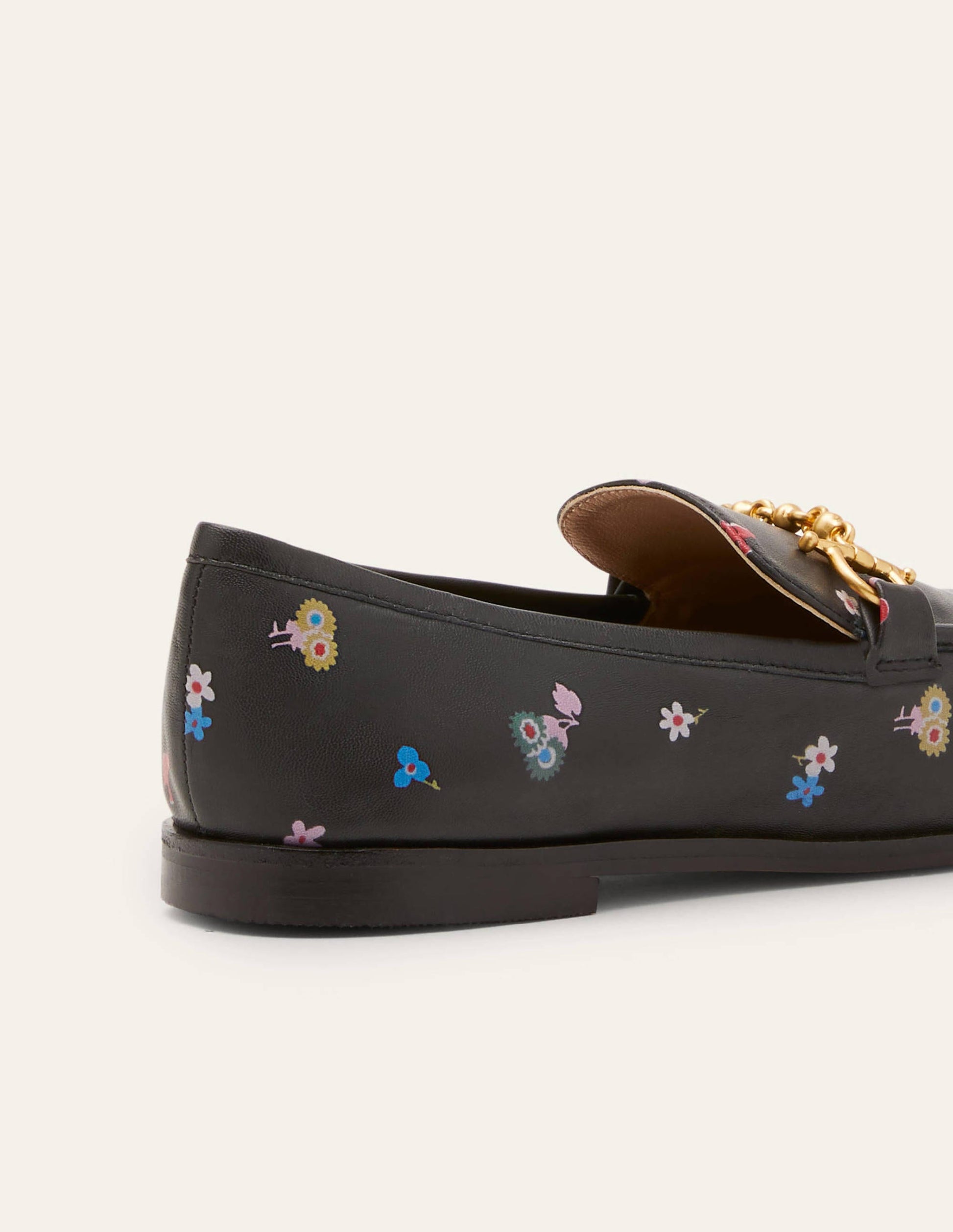 Loafer aus Leder mit Trensen-Schwarz, Waldknospen-4