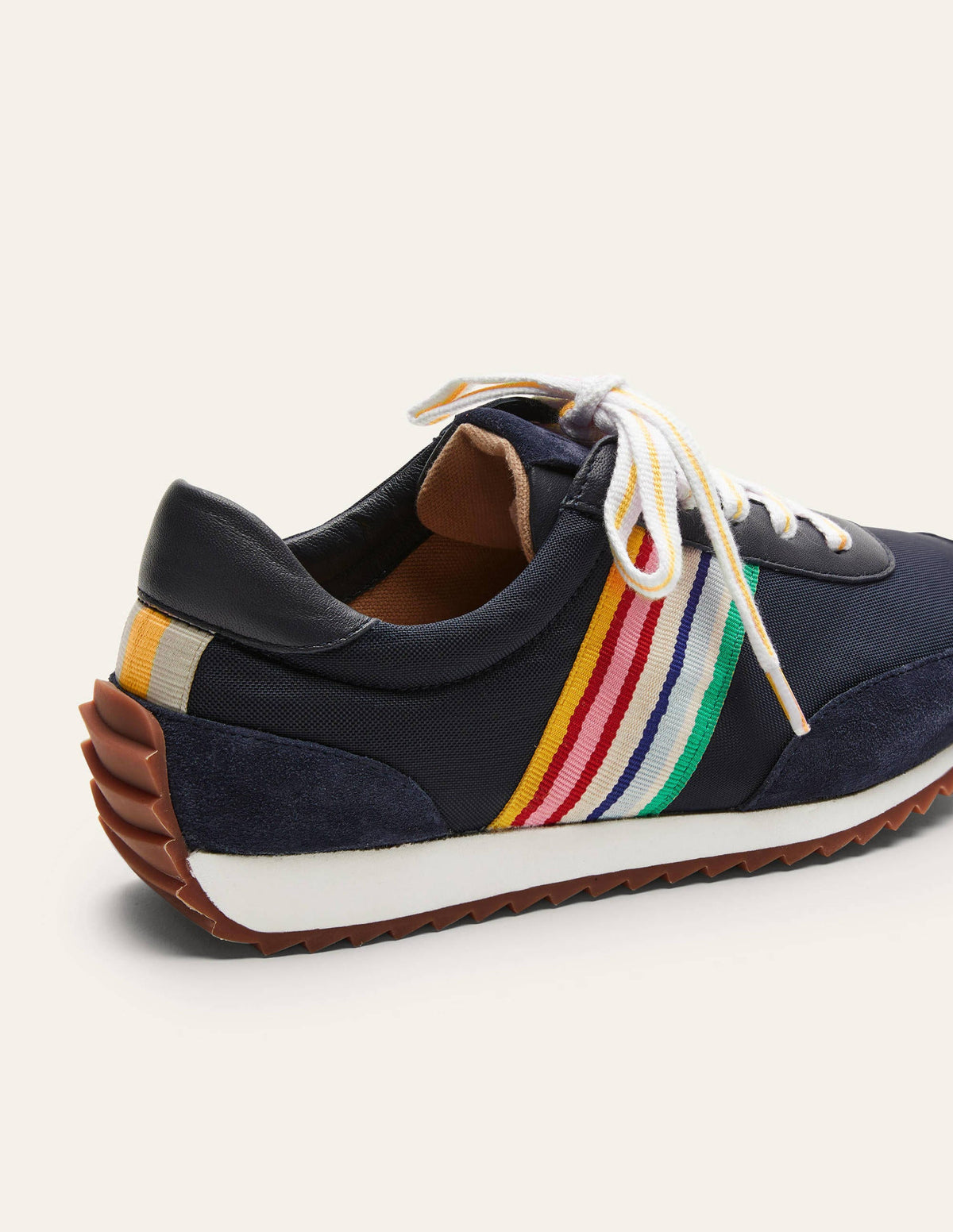 Striped Runner Trainers-Navy, Multi Stripe - Image 4