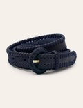 Schmaler Webgürtel-Marineblau