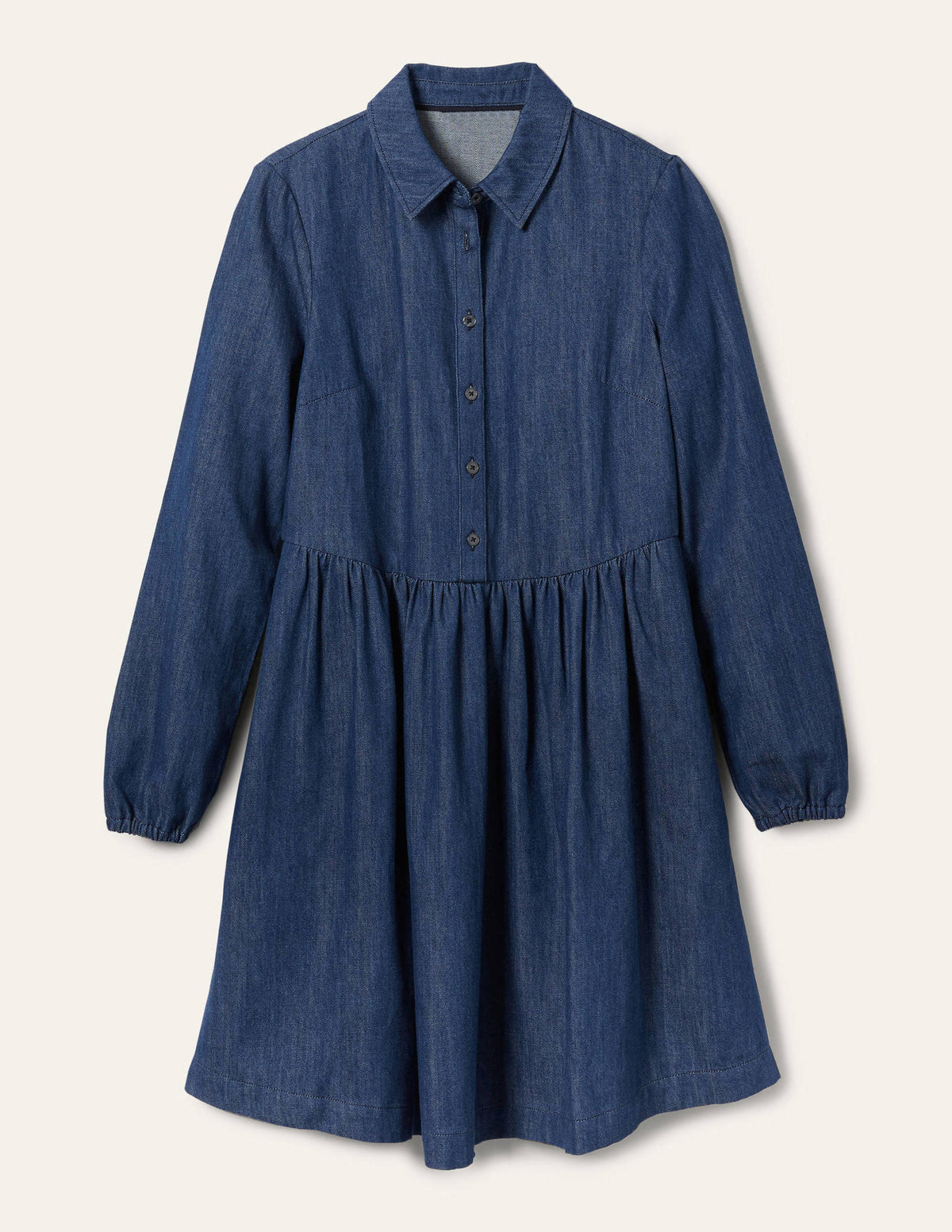 Mini robe-chemise en jean-Denim-5