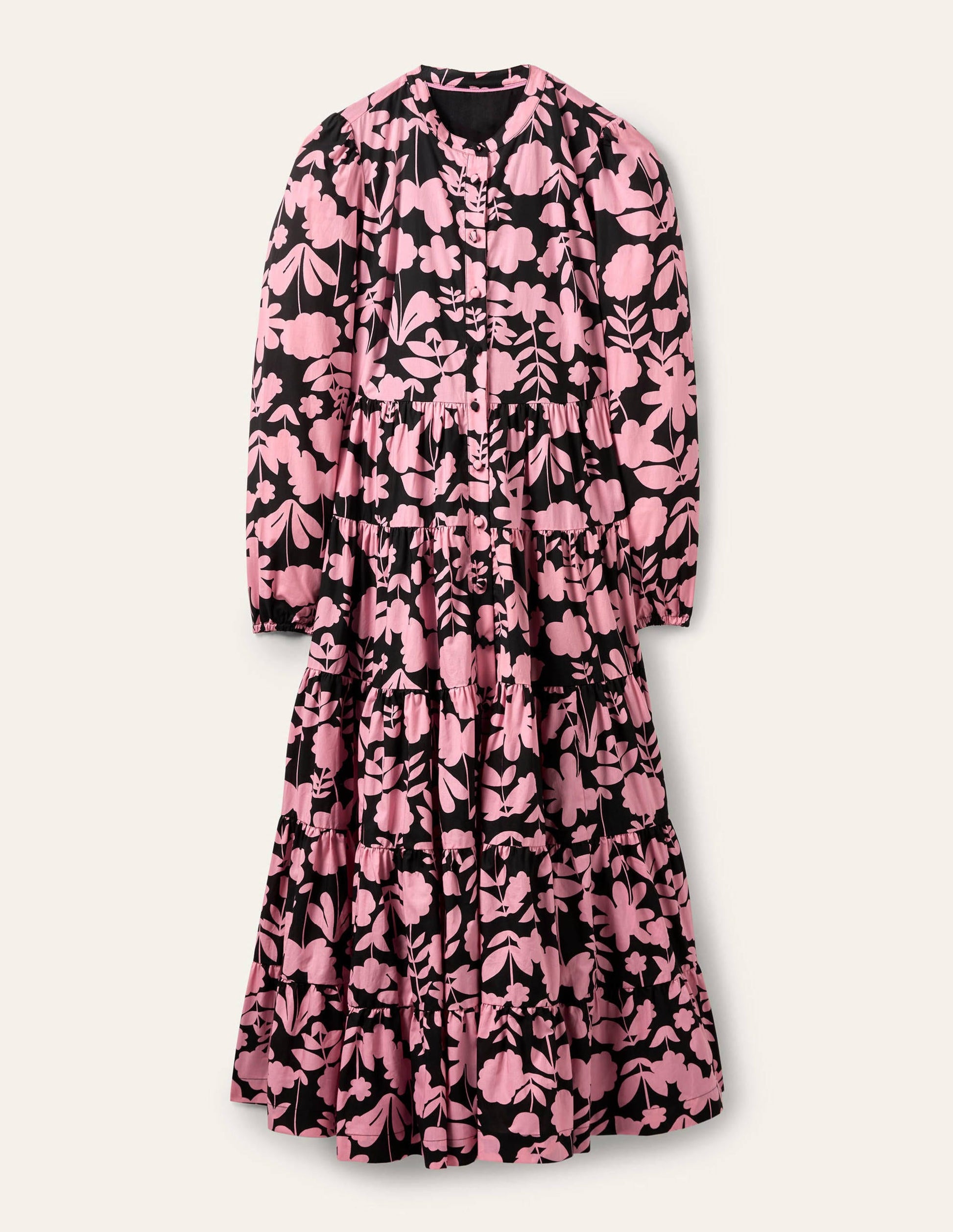Multi Tiered Maxi Dress-Formica Pink, Flora Bloom-6