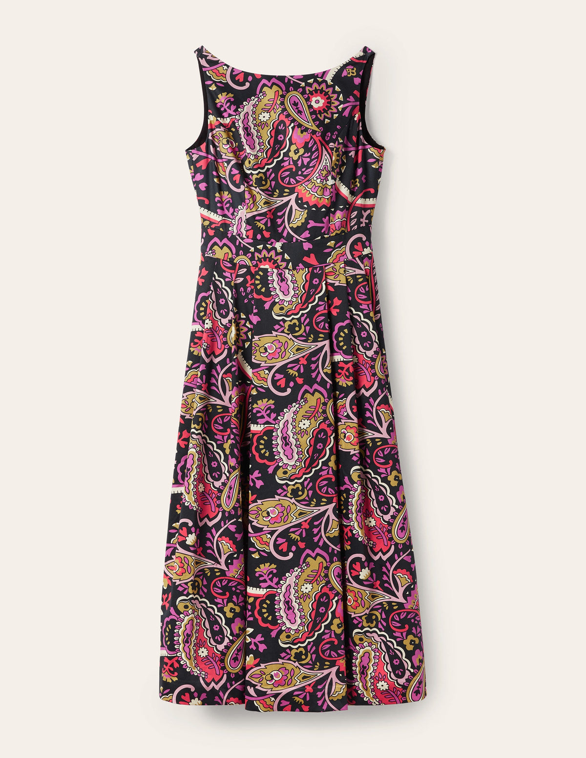 Robe ajustée-évasée échancrée dans le dos-Noir, motif Fantastical - Image 5