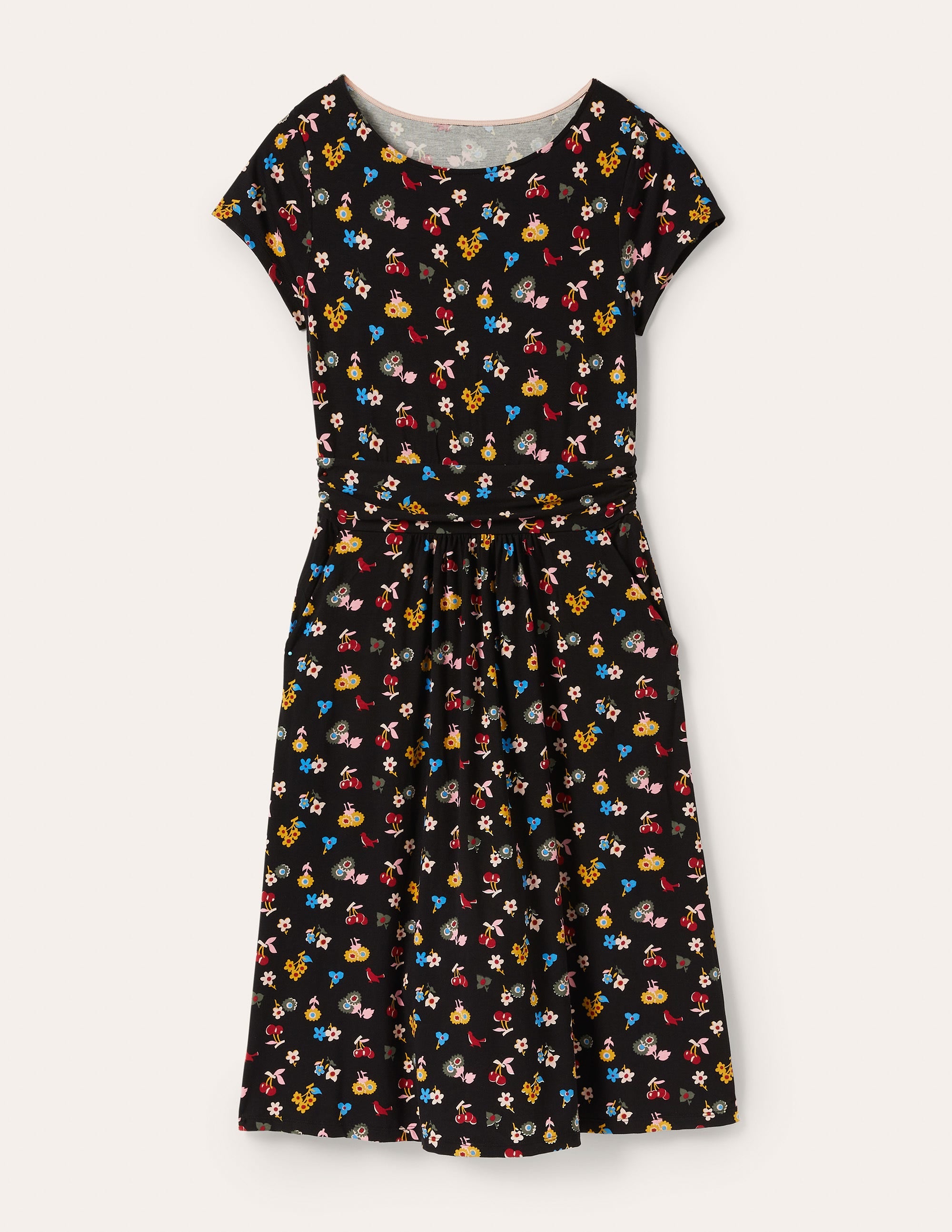 Amelie Jerseykleid-Schwarz, Waldknospen - Image 5