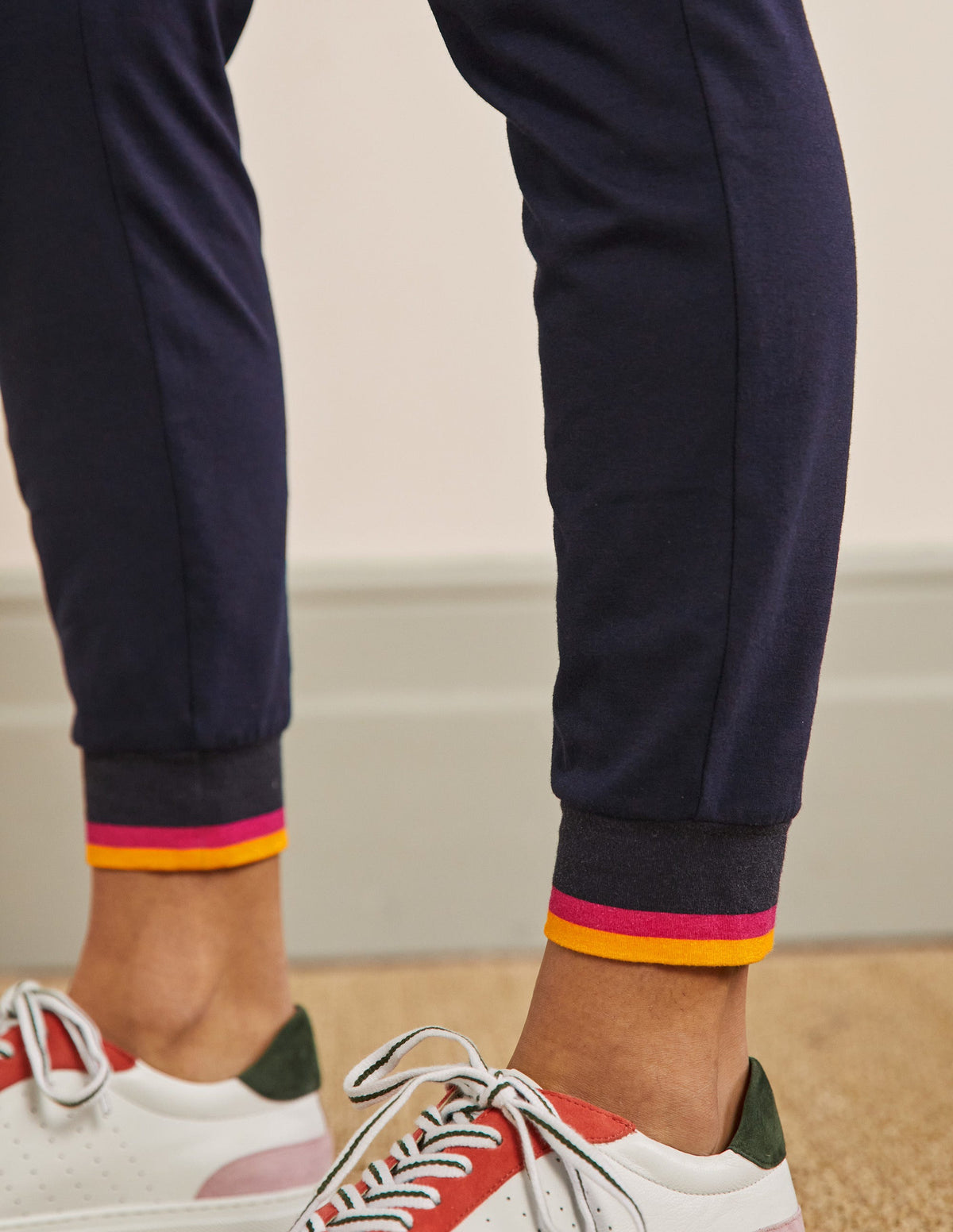 Jersey-Jogginghose mit Bündchen-Marineblau - Image 2