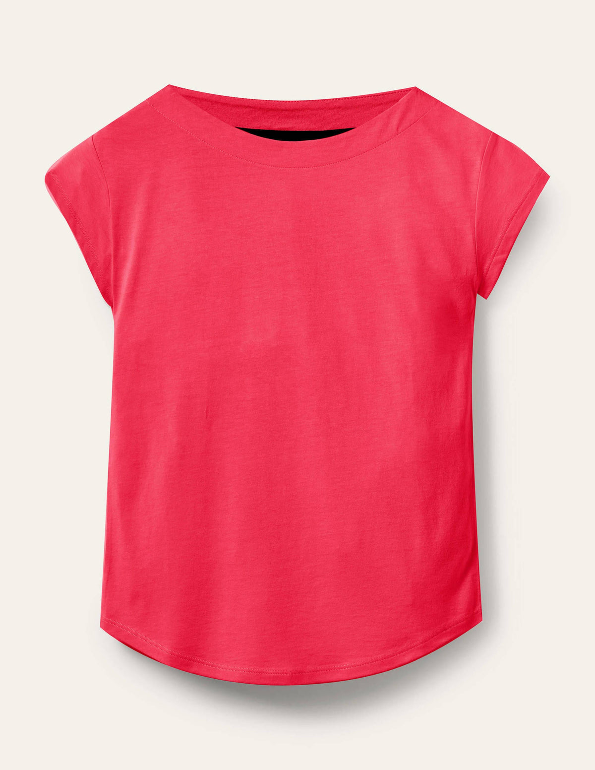 Supersoft Boat Neck T-Shirt-Radish-5