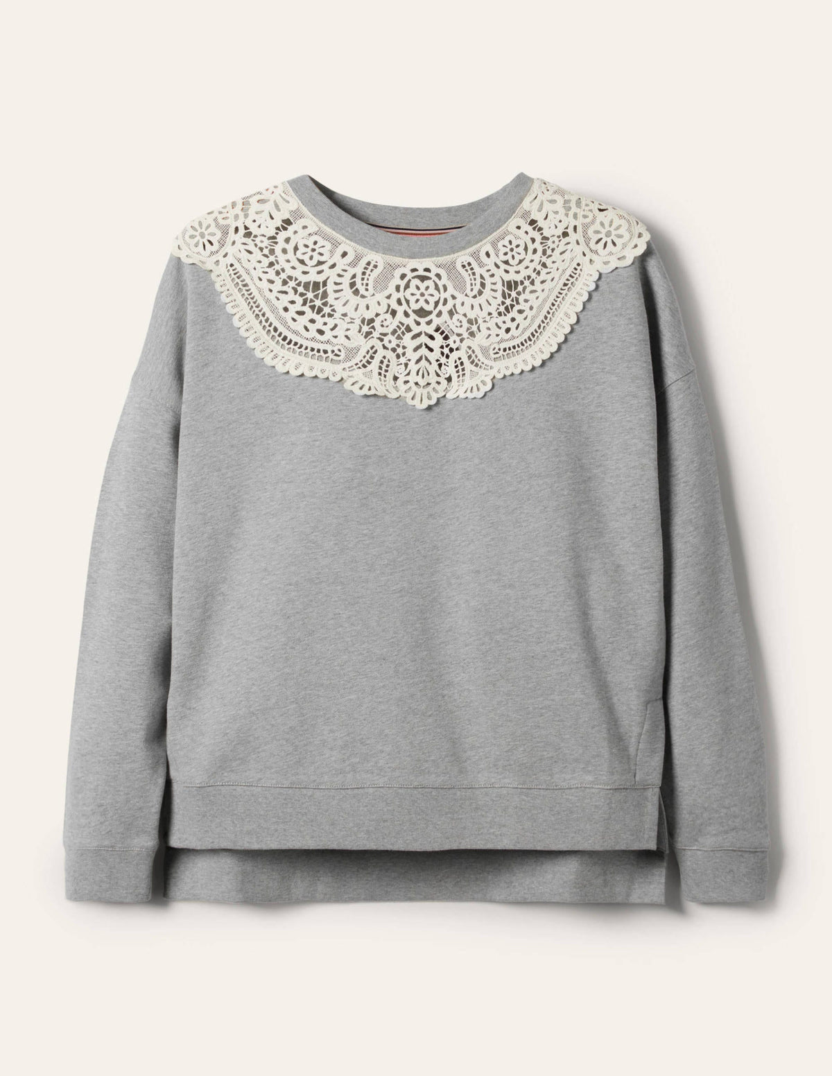 Jasmine Sweatshirt-Grau Meliert/Naturweiß - Image 6