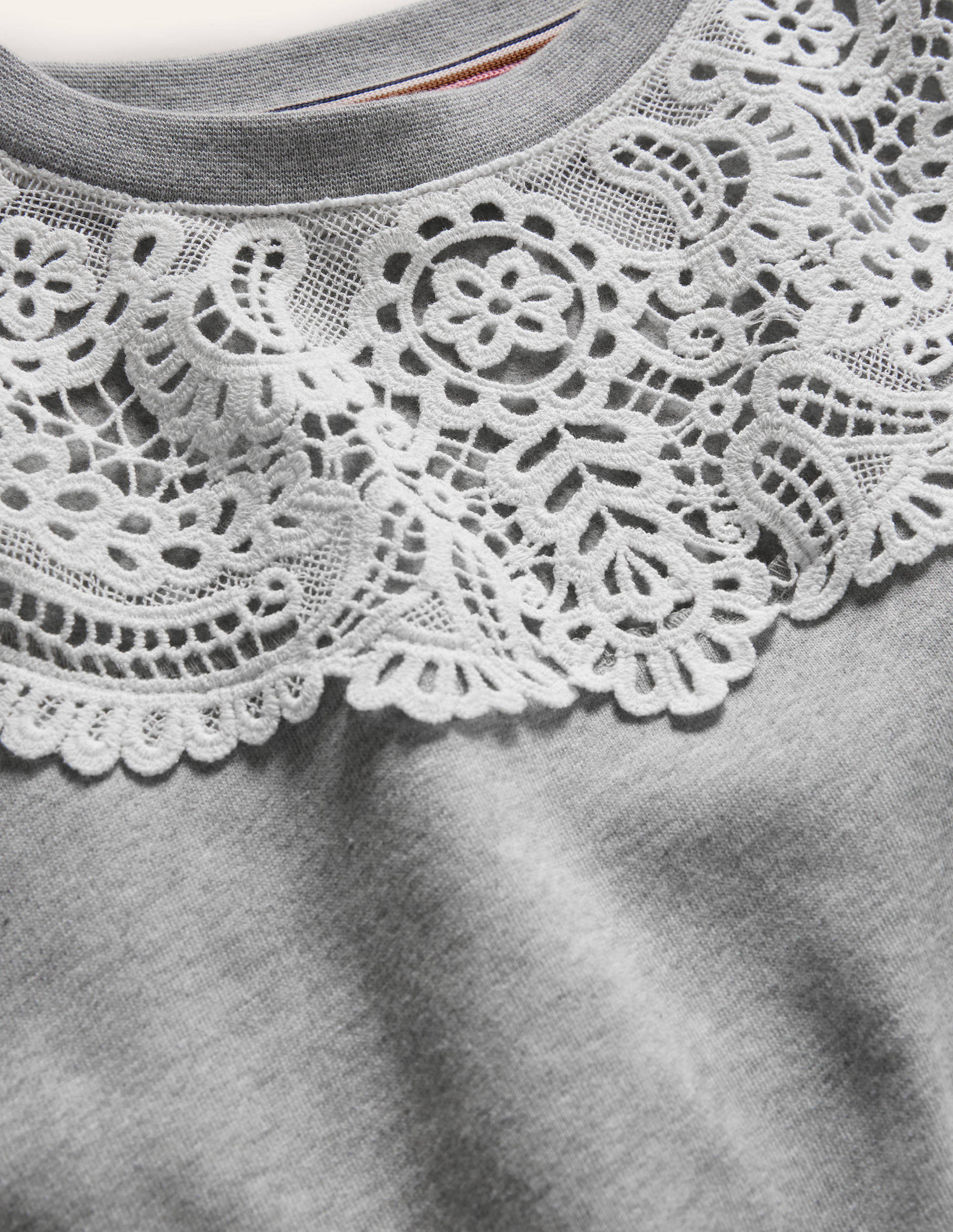 Jasmine Sweatshirt-Grau Meliert/Naturweiß - Image 7