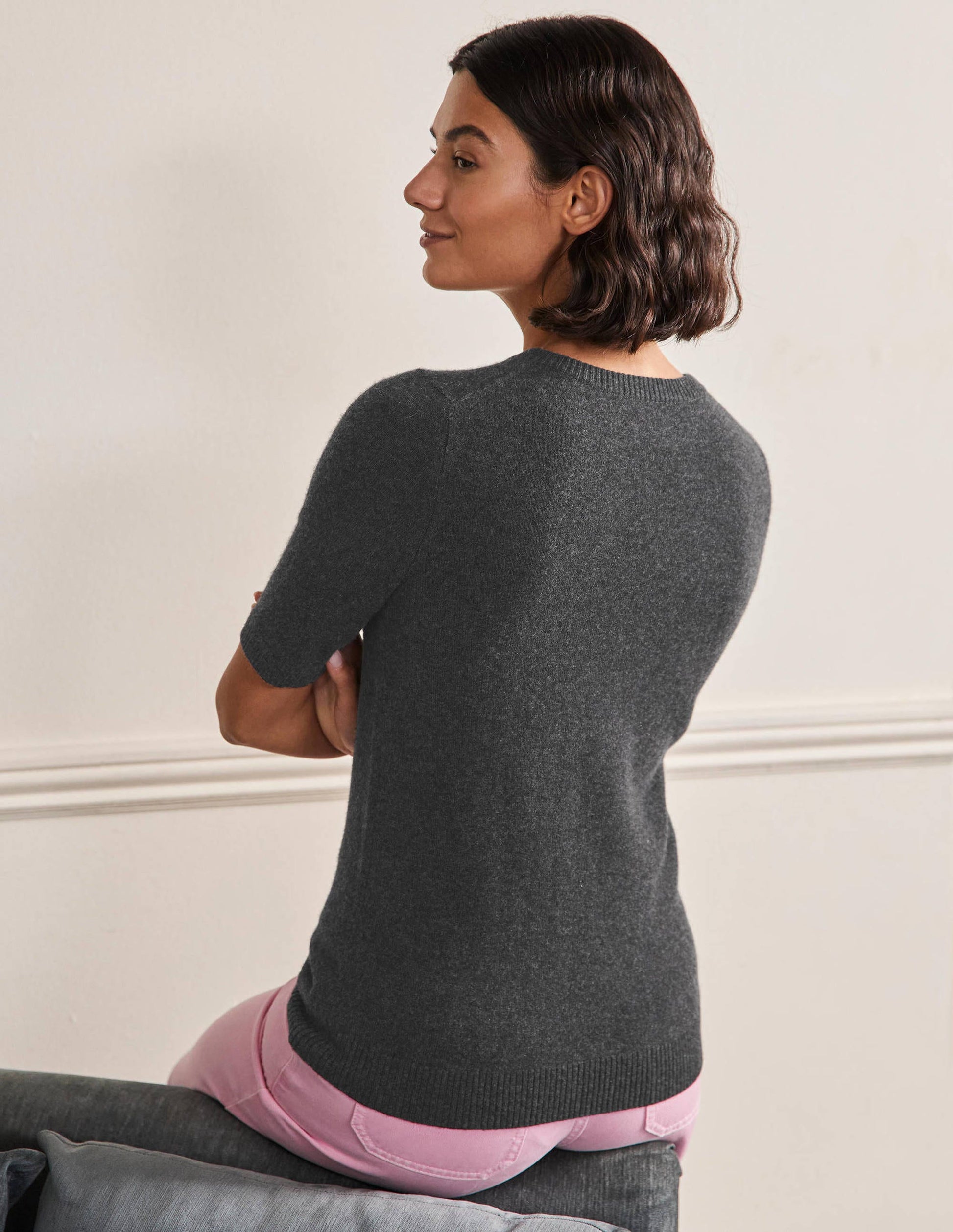Kaschmirstrickoberteil-Anthrazit Melange-3