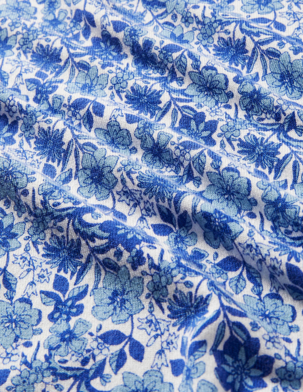 Baumwollpullover mit Rundhalsausschnitt-Morgendämmerungsblau, Blumenmuster-5