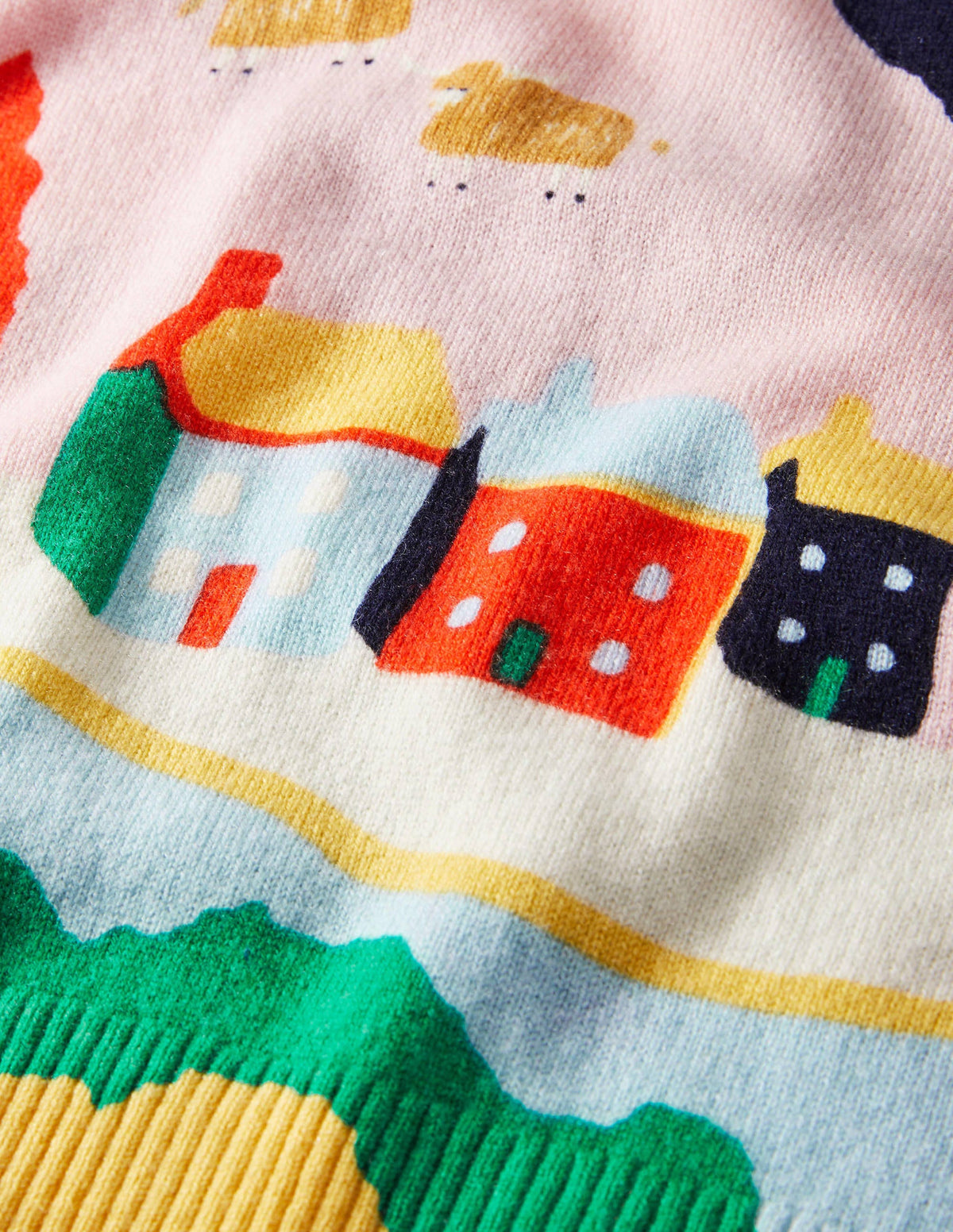 Margot Cashmere Jumper-Chalky Pink, Scenic Meadow-6