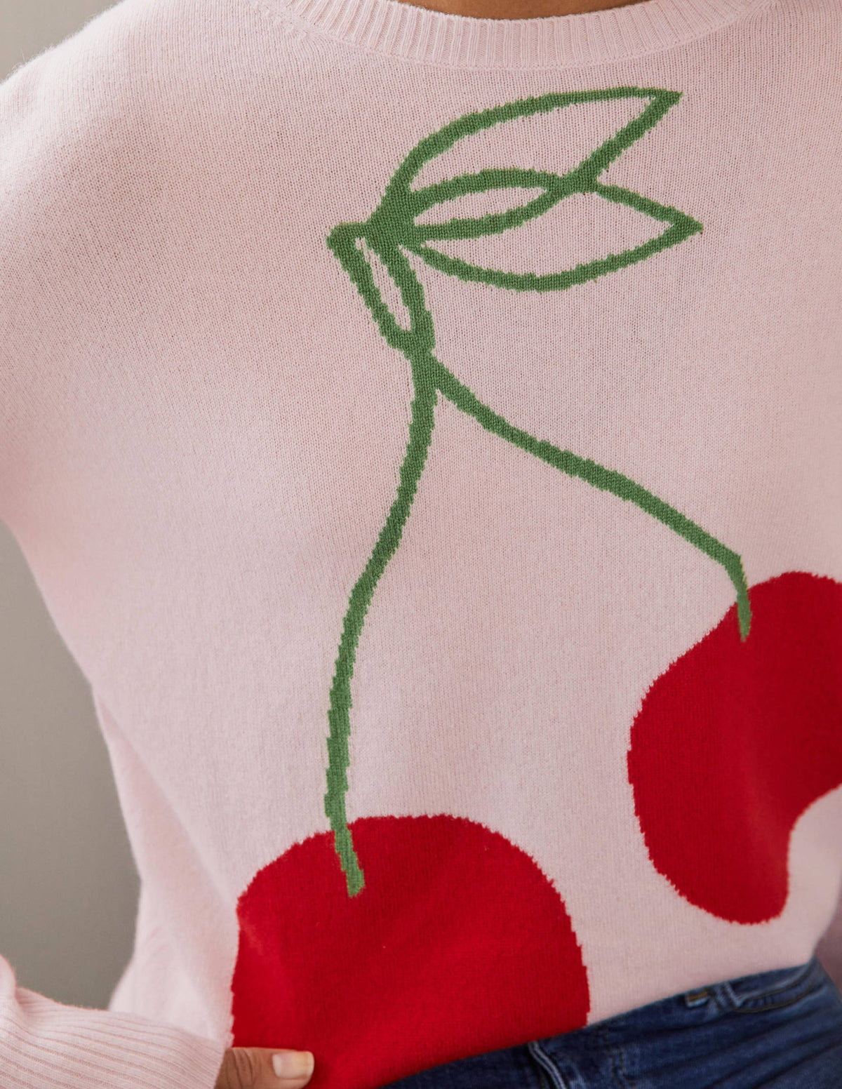 Pull Margot en cachemire-Milkshake, cerise-2