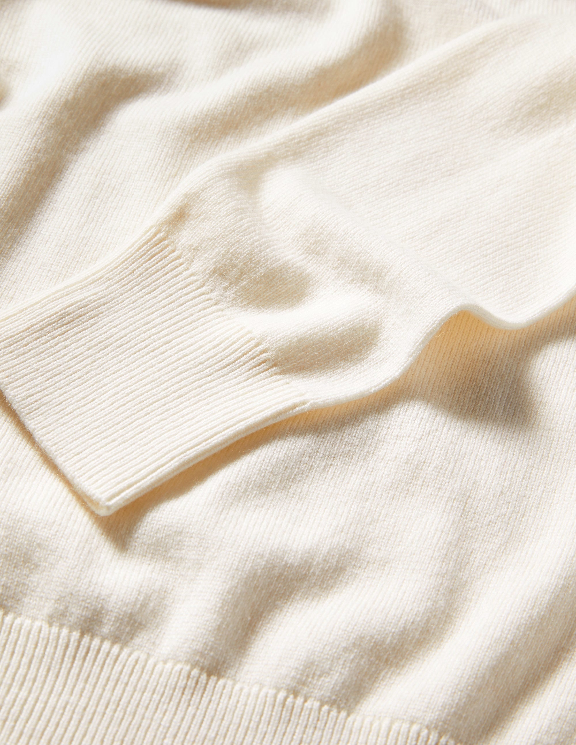 Pullover mit eckigem Ausschnitt und Puffärmeln-Naturweiß - Image 6