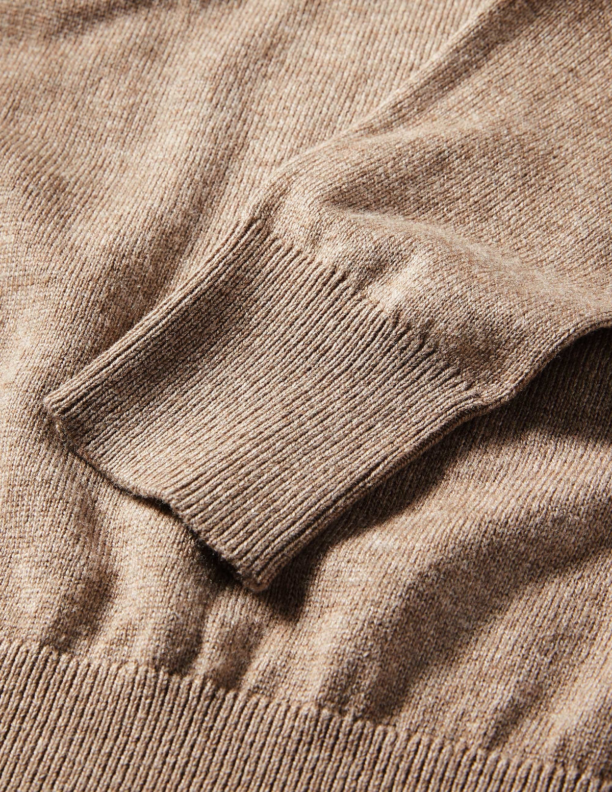 Pull col carré à manches bouffantes-Taupe foncé chiné - Image 6