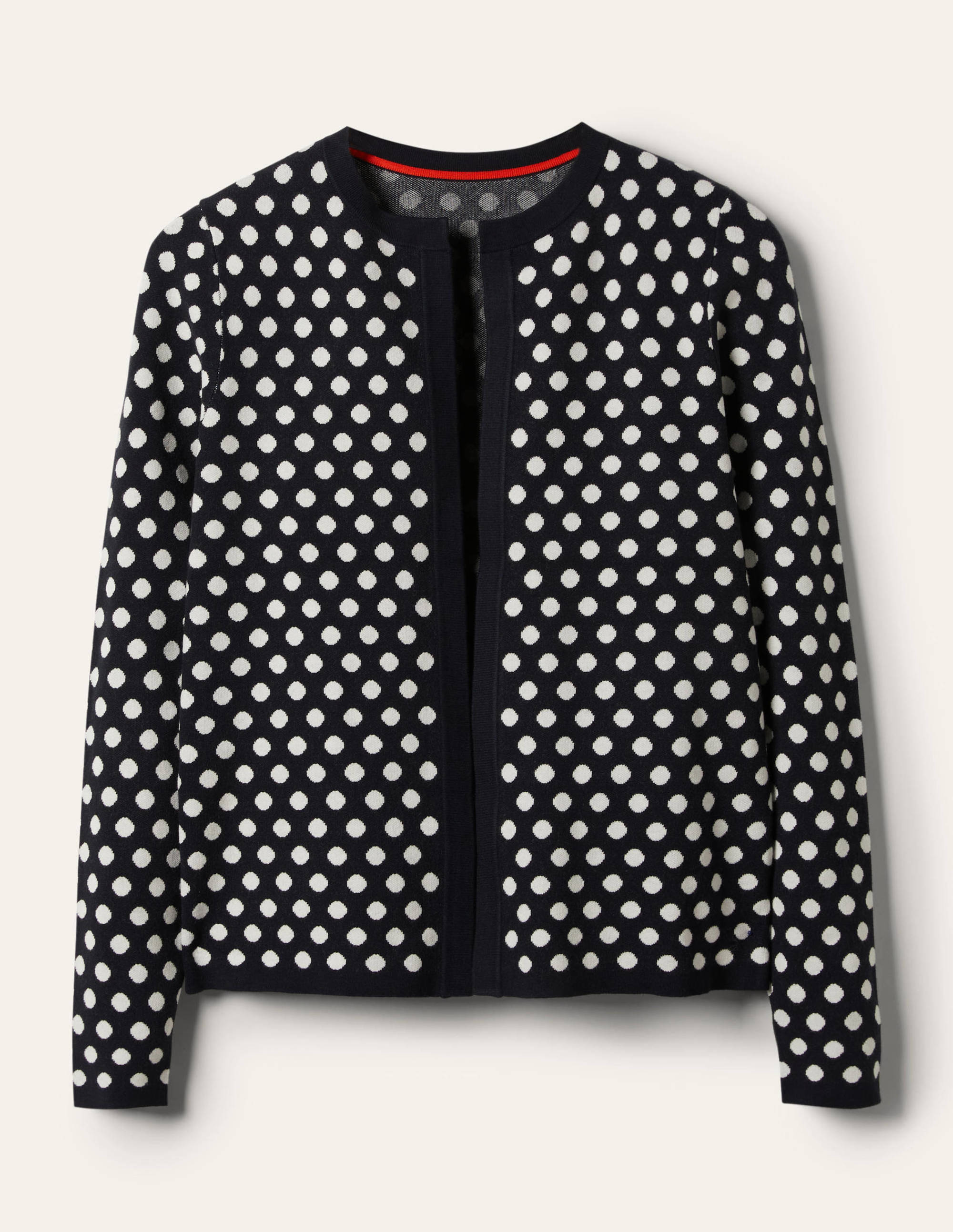 Cleo Strick-Cardigan mit Jacquardmusterung-Marineblau - Image 5