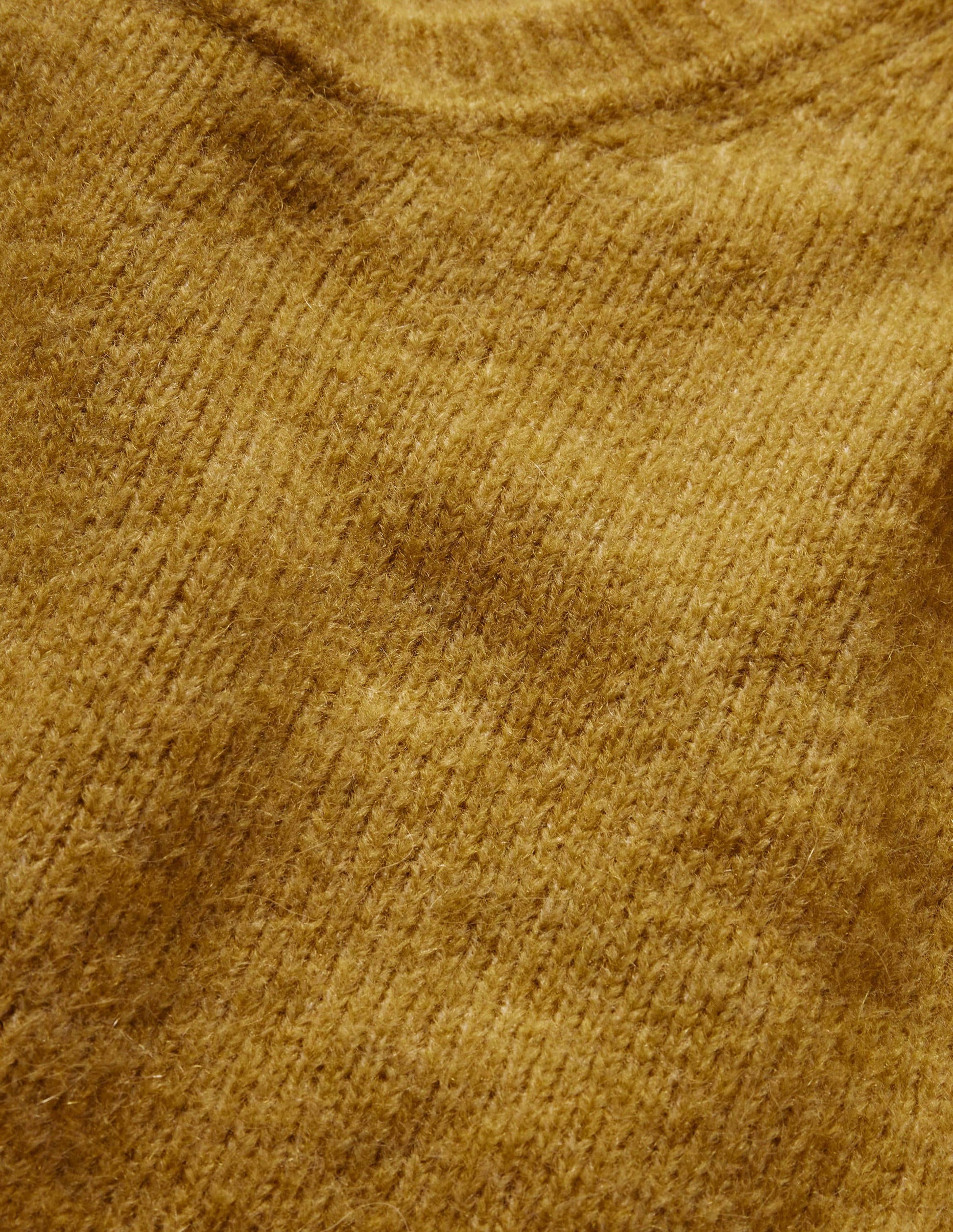Flauschiger Pullover mit Rundhalsausschnitt-Olivenölgrün-6