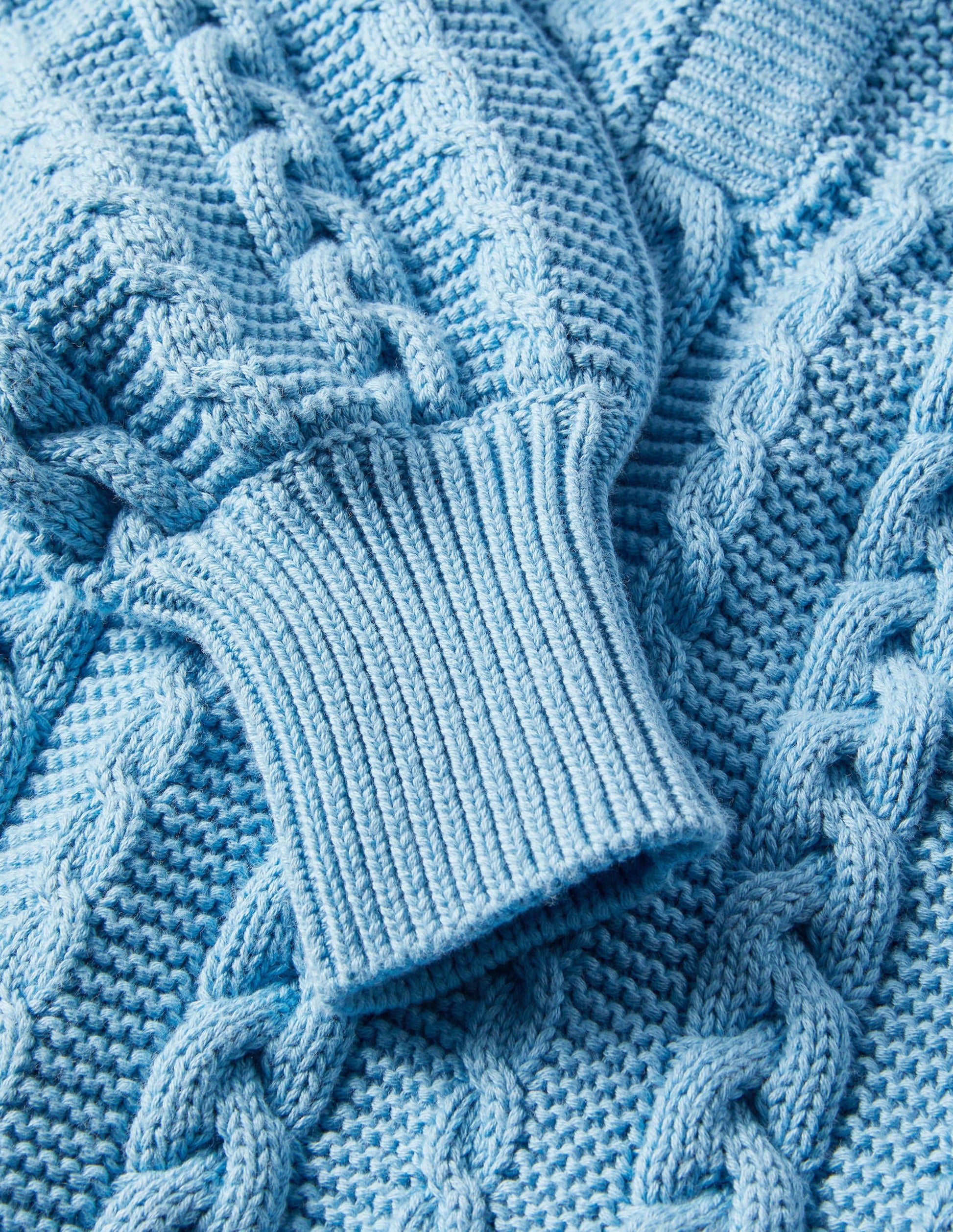 Henley-Pullover mit Zopfstrickmuster-Traube/Hyazinthe-5