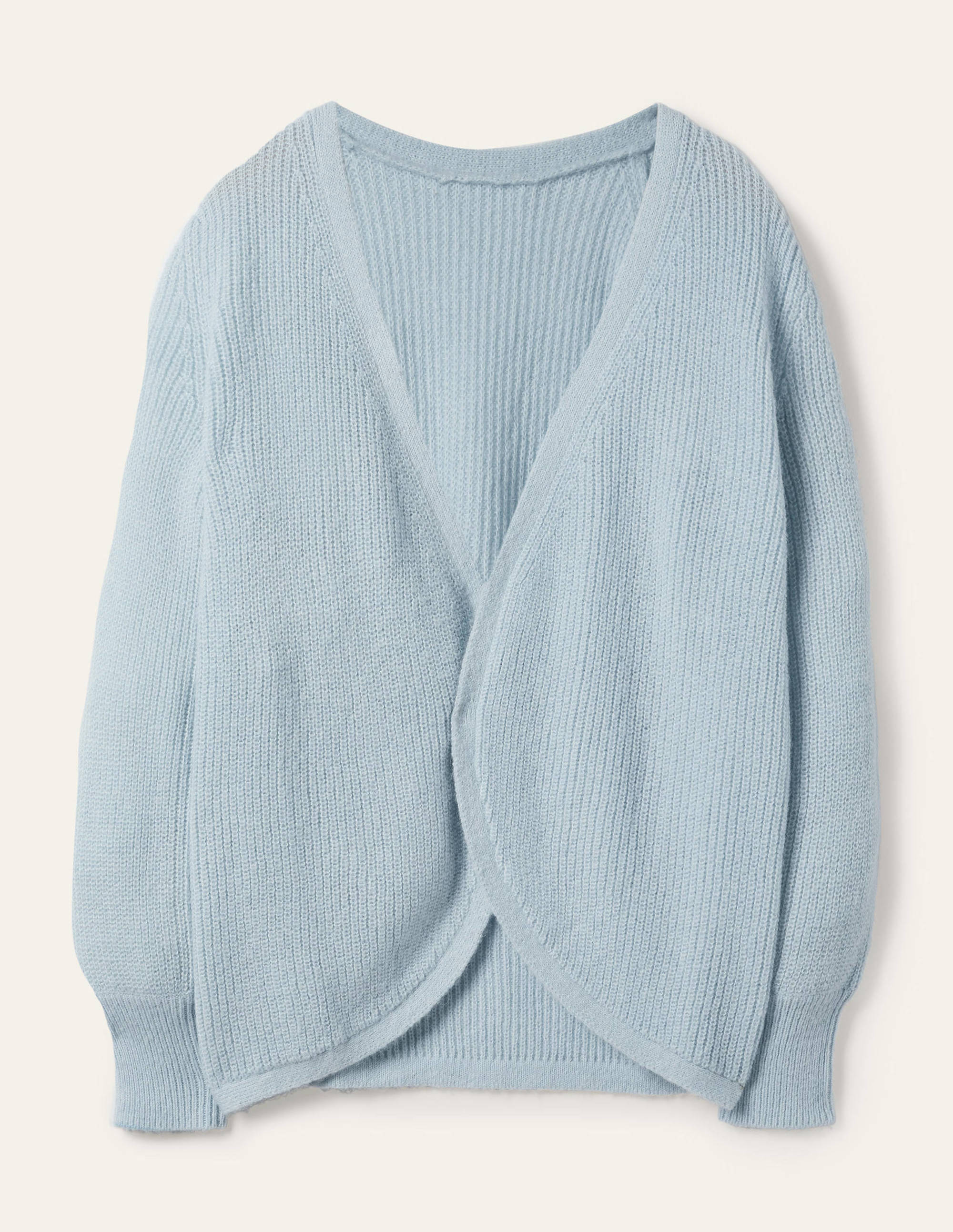 Flauschiger Oversize-Cardigan-Morgendämmerungsblau - Image 6