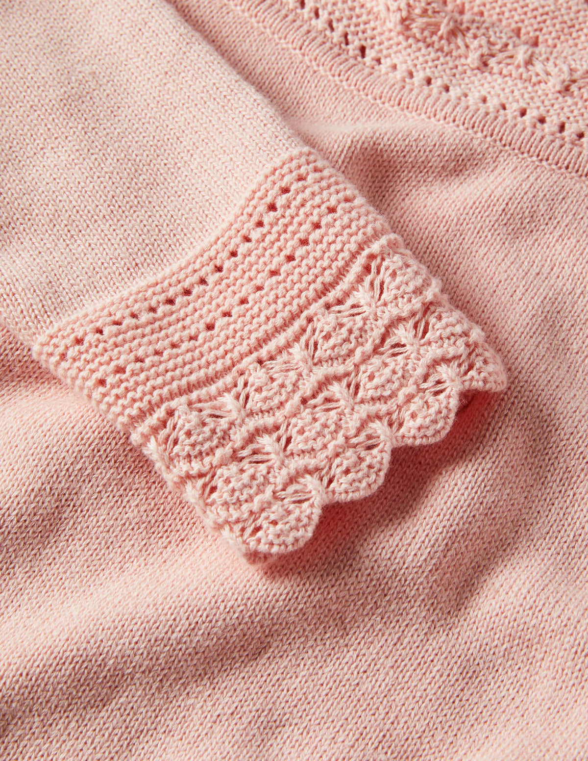 Pullover mit gehäkeltem Muschelsaum-Milchshake-5