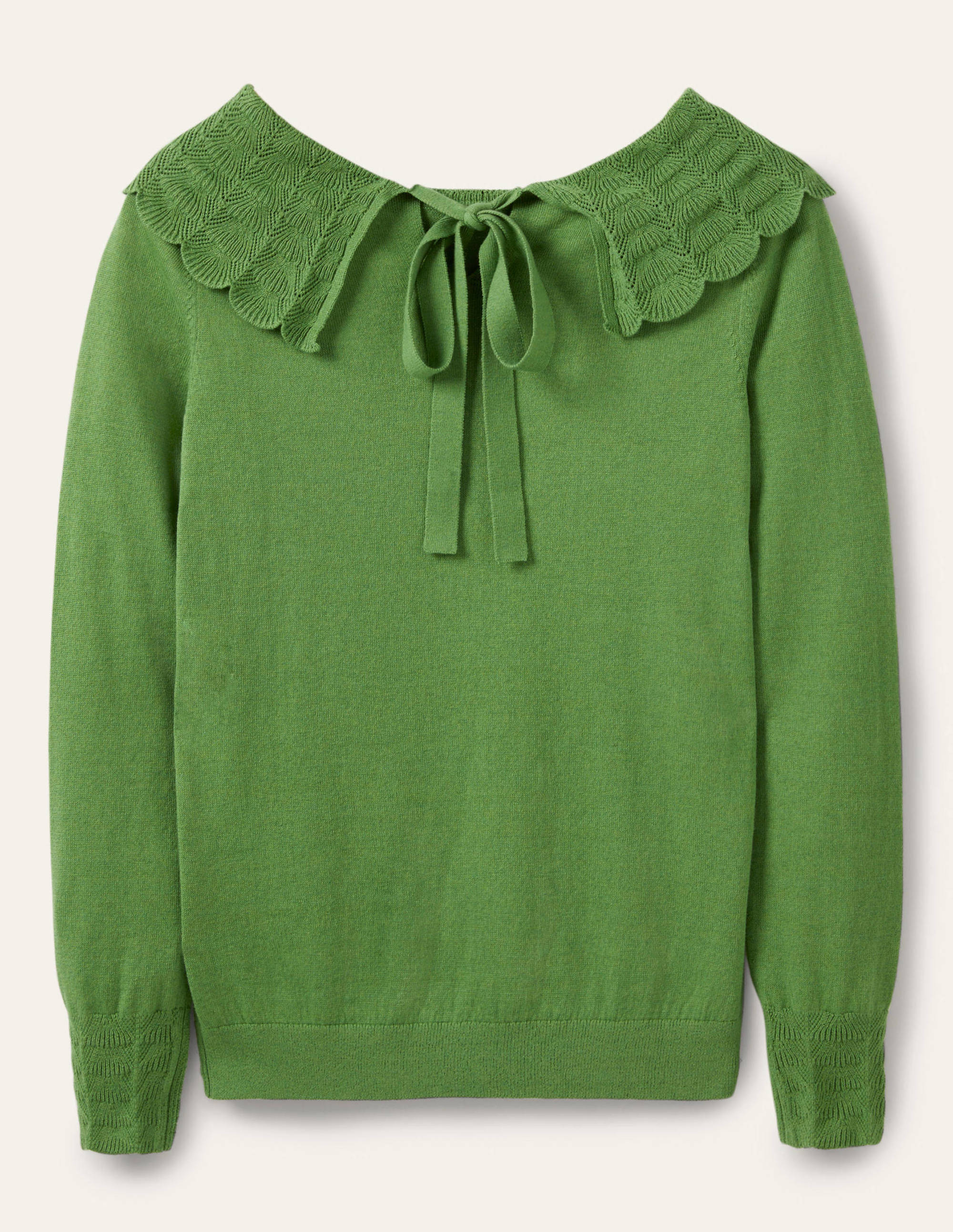 Pullover mit Kragen und Schnürung am Rücken-Englischer Efeu - Image 5