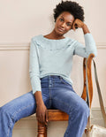 Tie Back Collar Jumper-Dawn Sky