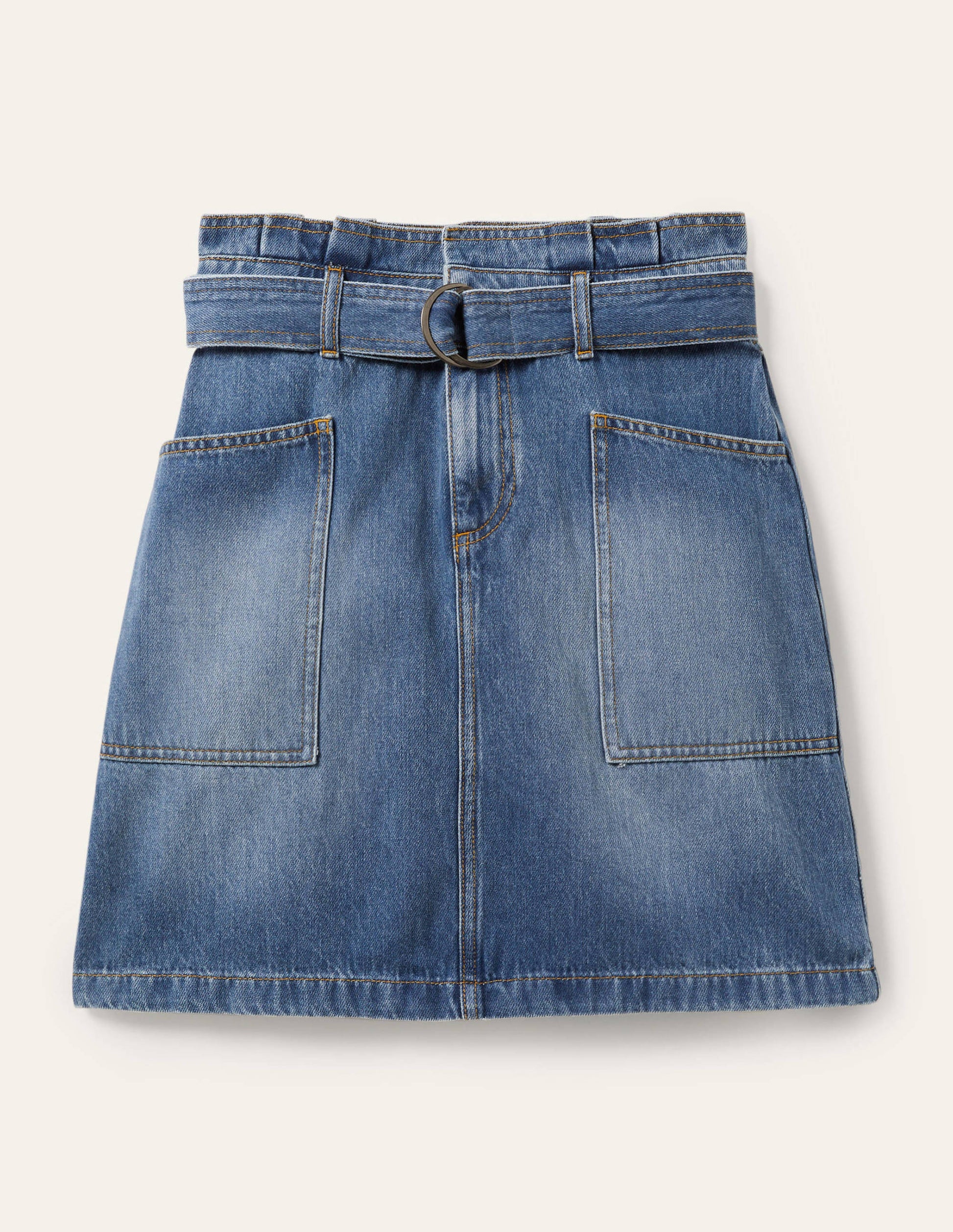 Paperbag Tie Skirt-Mid Vintage-5