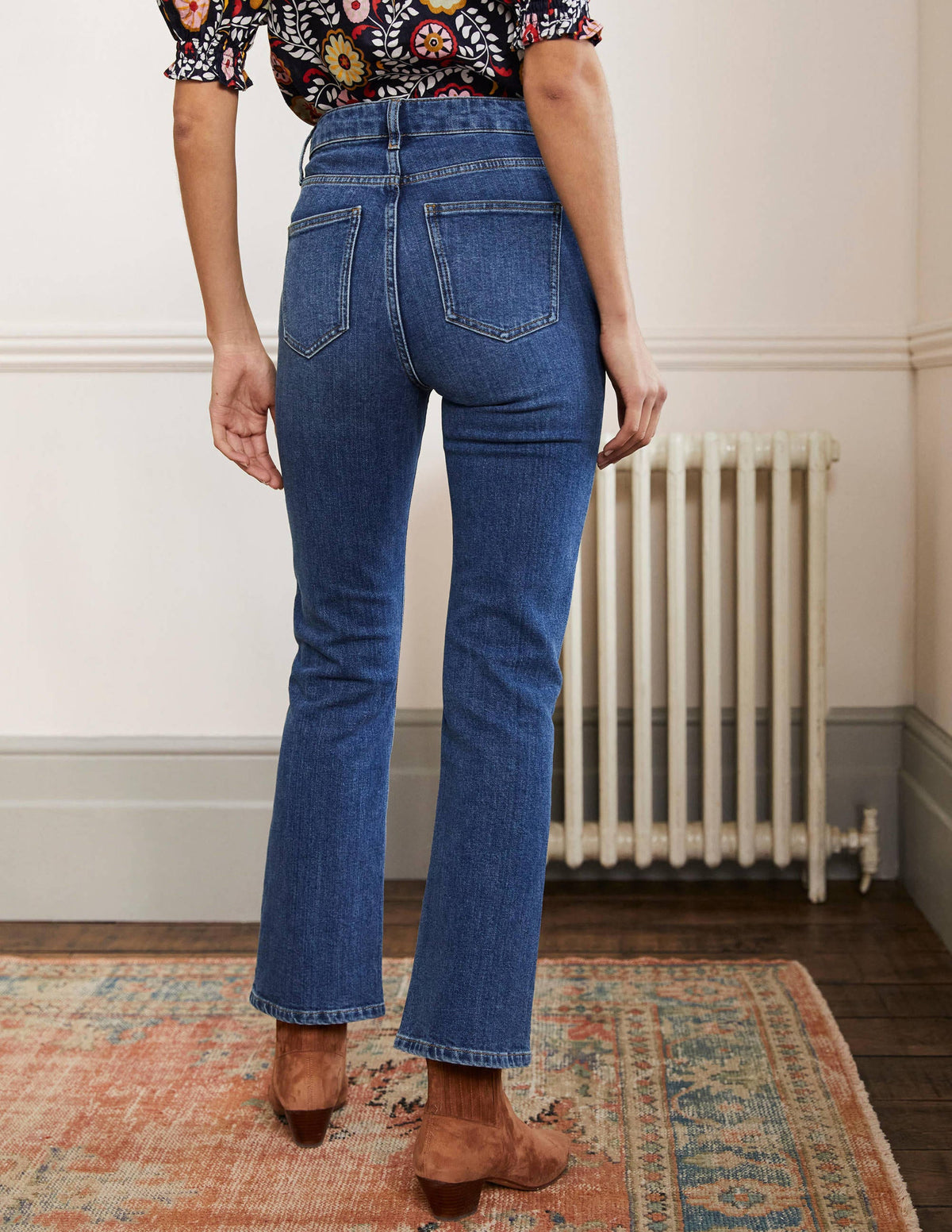 7/8-Jeans mit Schlag-Mittleres Vintageblau - Image 3