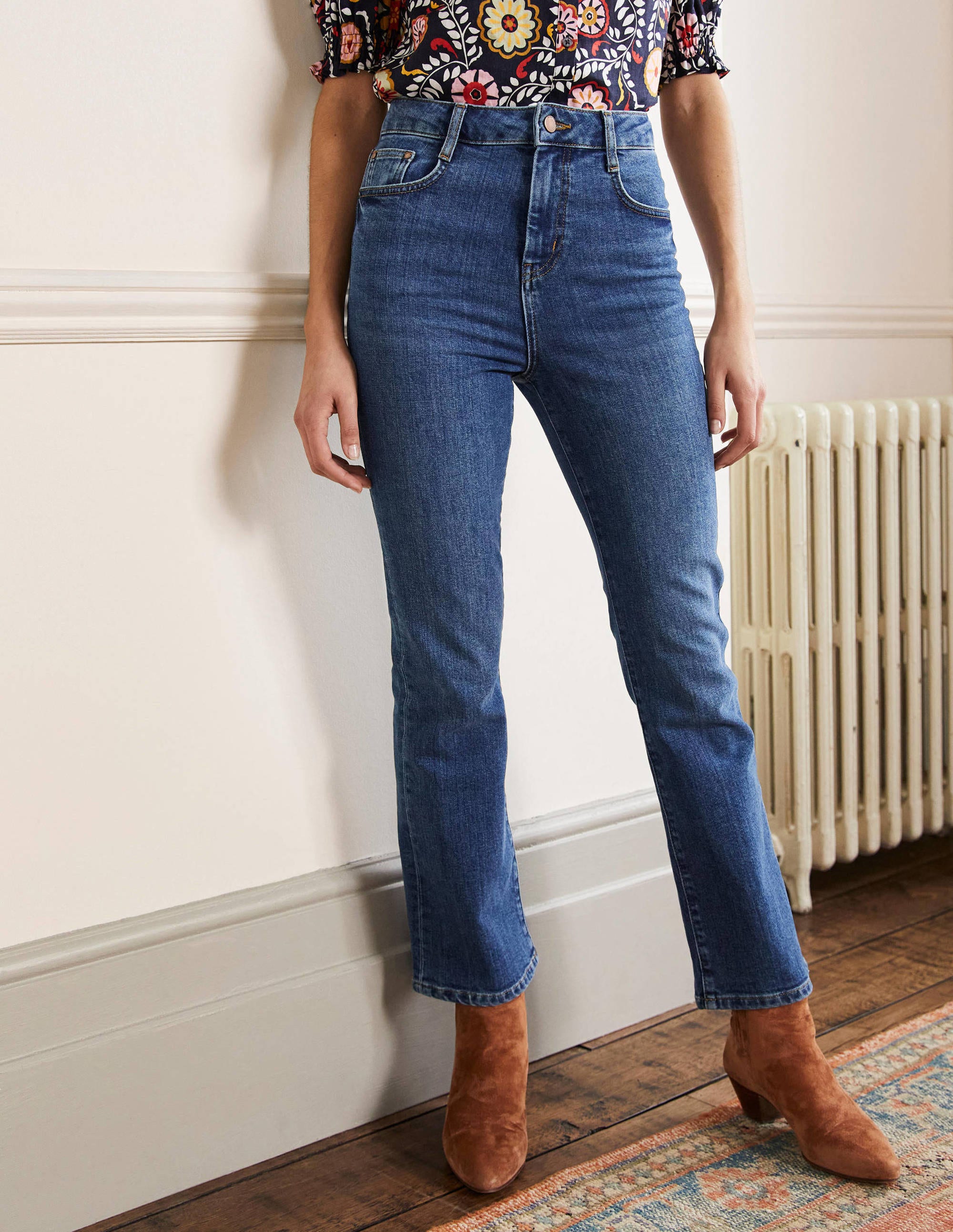 7/8-Jeans mit Schlag-Mittleres Vintageblau - Image 4