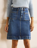 Patch Pocket Skirt-Mid Vintage