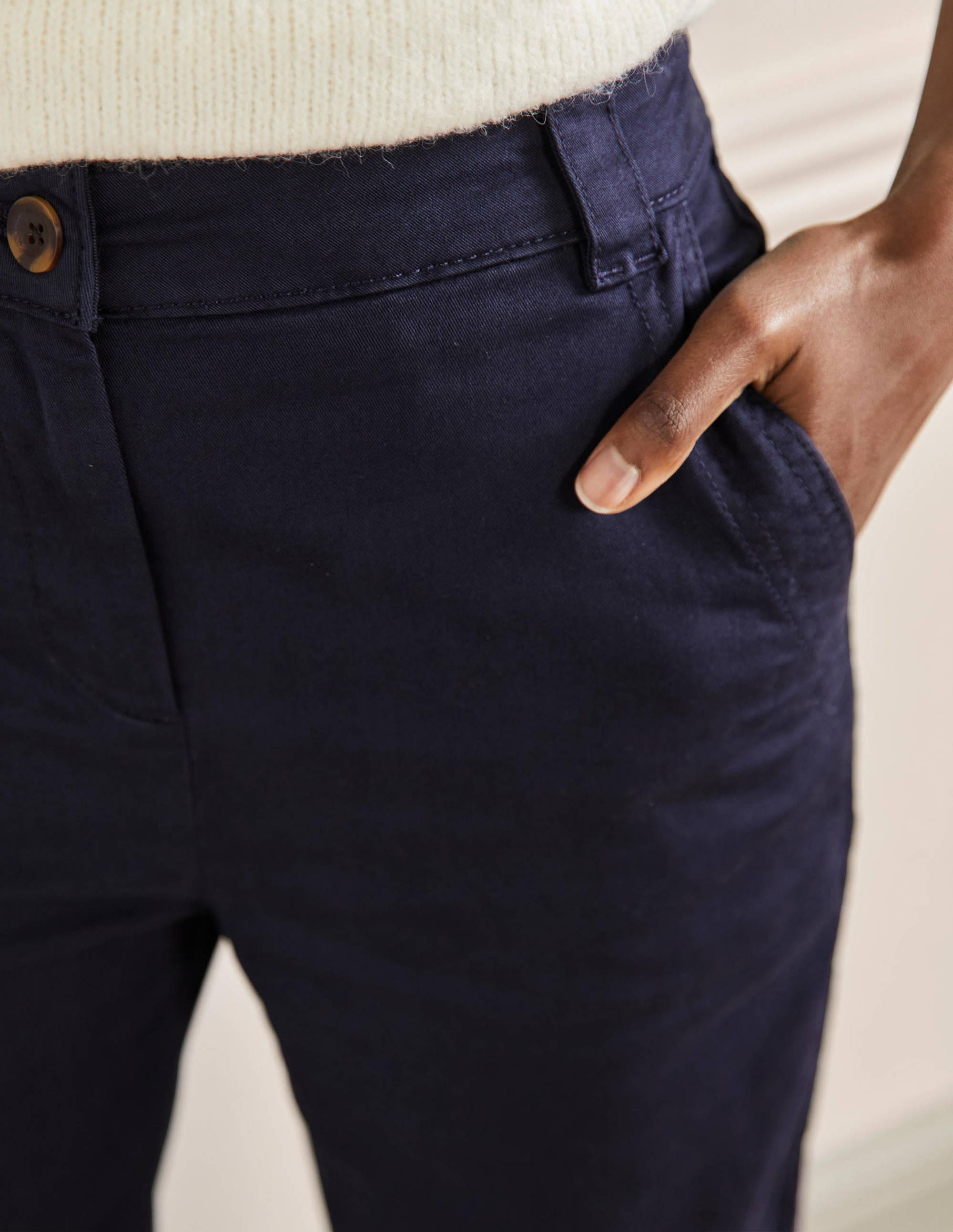 Classic Chino Trousers-Navy - Image 2