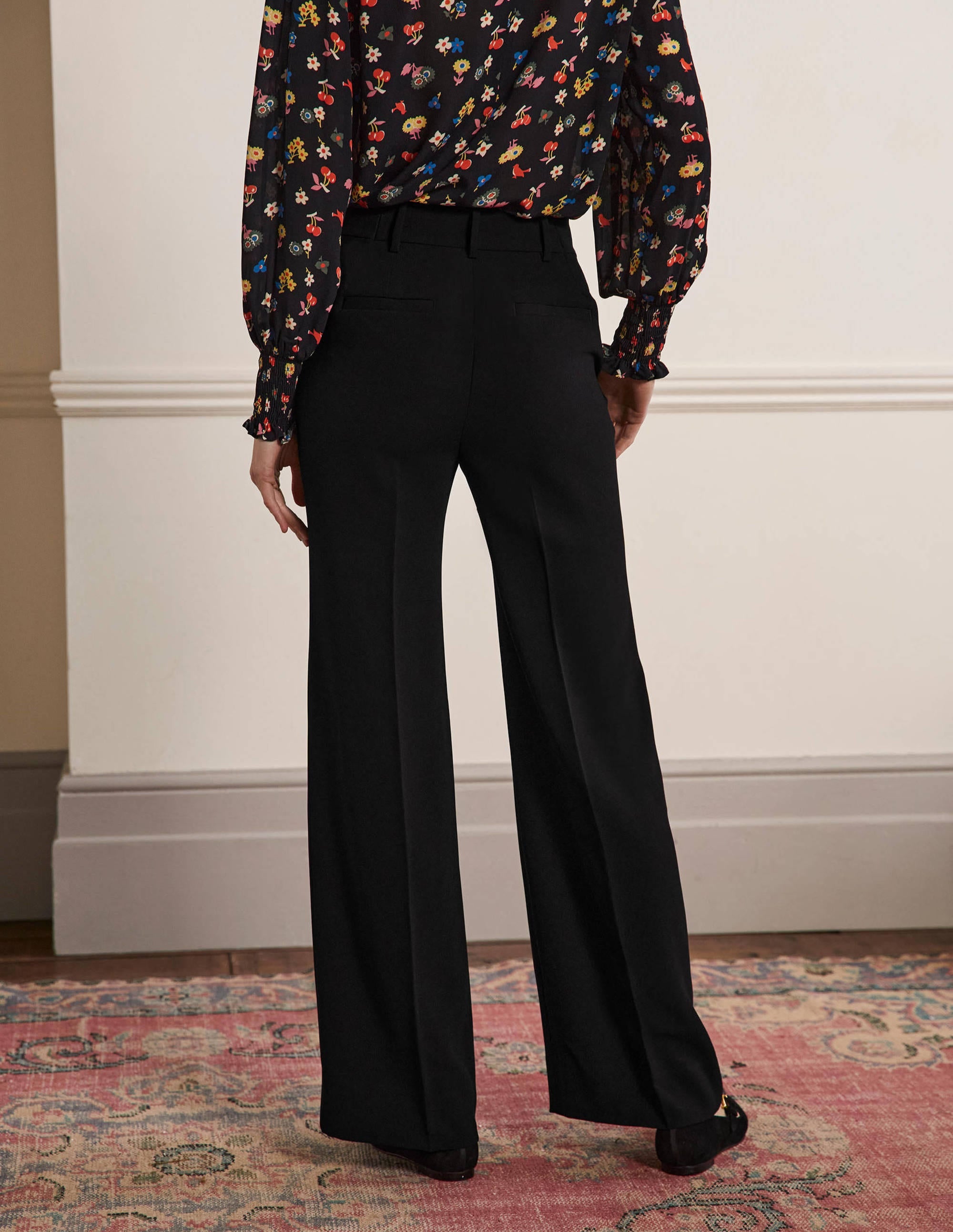 Pantalon bootcut décontracté-Noir - Image 3