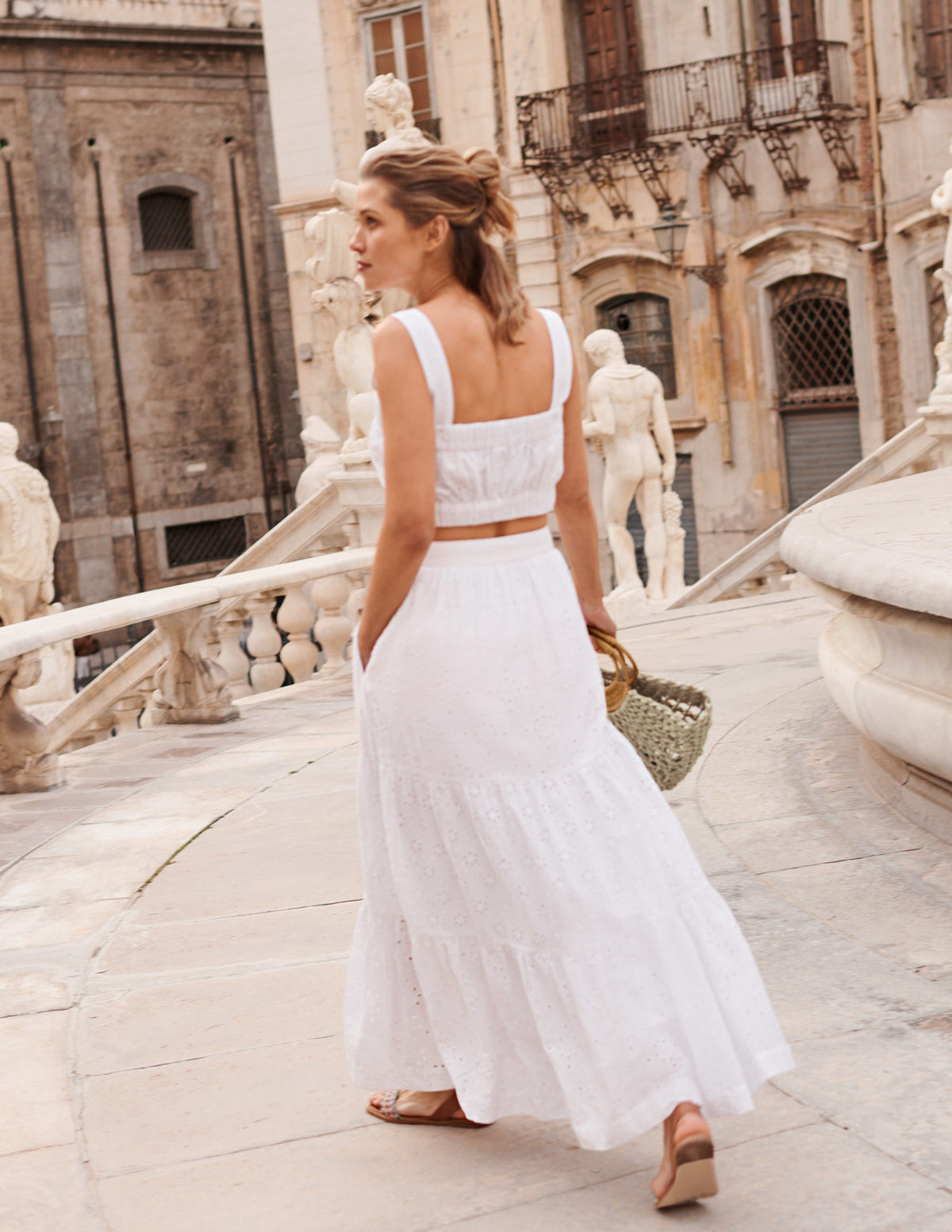Jupe longue Hazel en broderie anglaise-Blanc, broderie anglaise-7