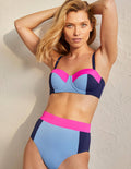 Haut de bikini Portofino à bonnets-Colourblock horizon