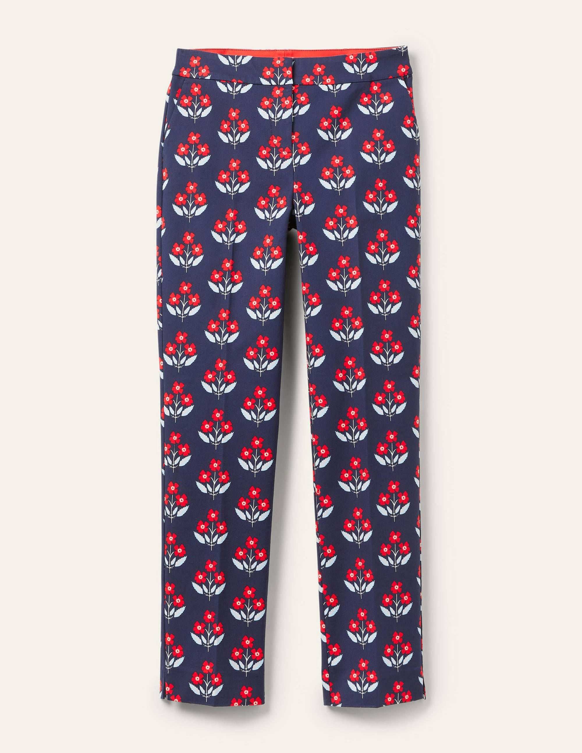 Richmond 7/8 Trouser-Navy, Blossoming Bud - Image 5
