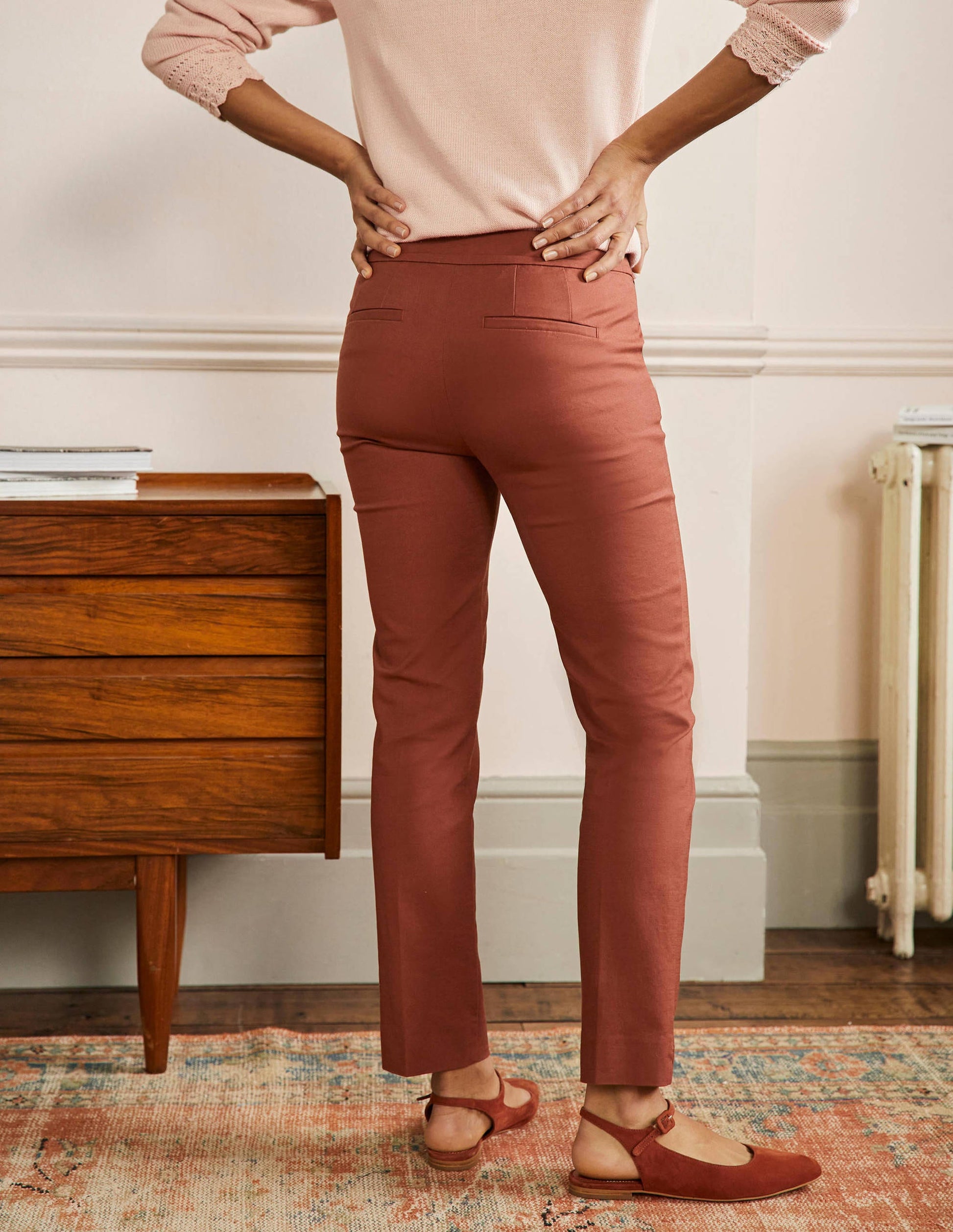 Richmond 7/8 Trouser-Red Oak-3