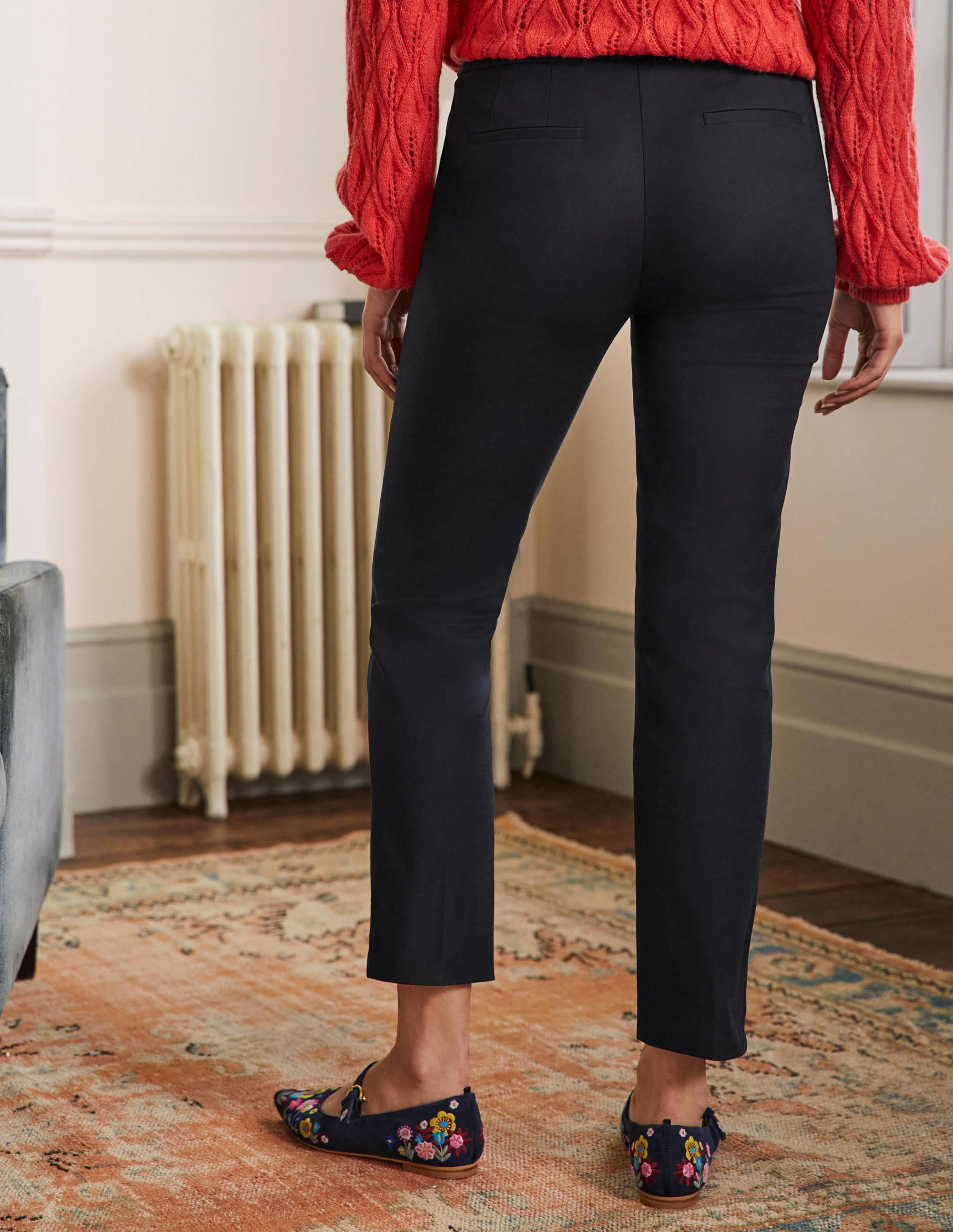 Richmond 7/8 Trouser-Navy - Image 3