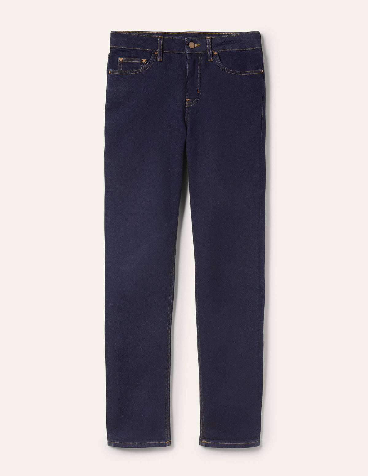 Schmale Jeans mit geradem Bein-Indigoblau-11