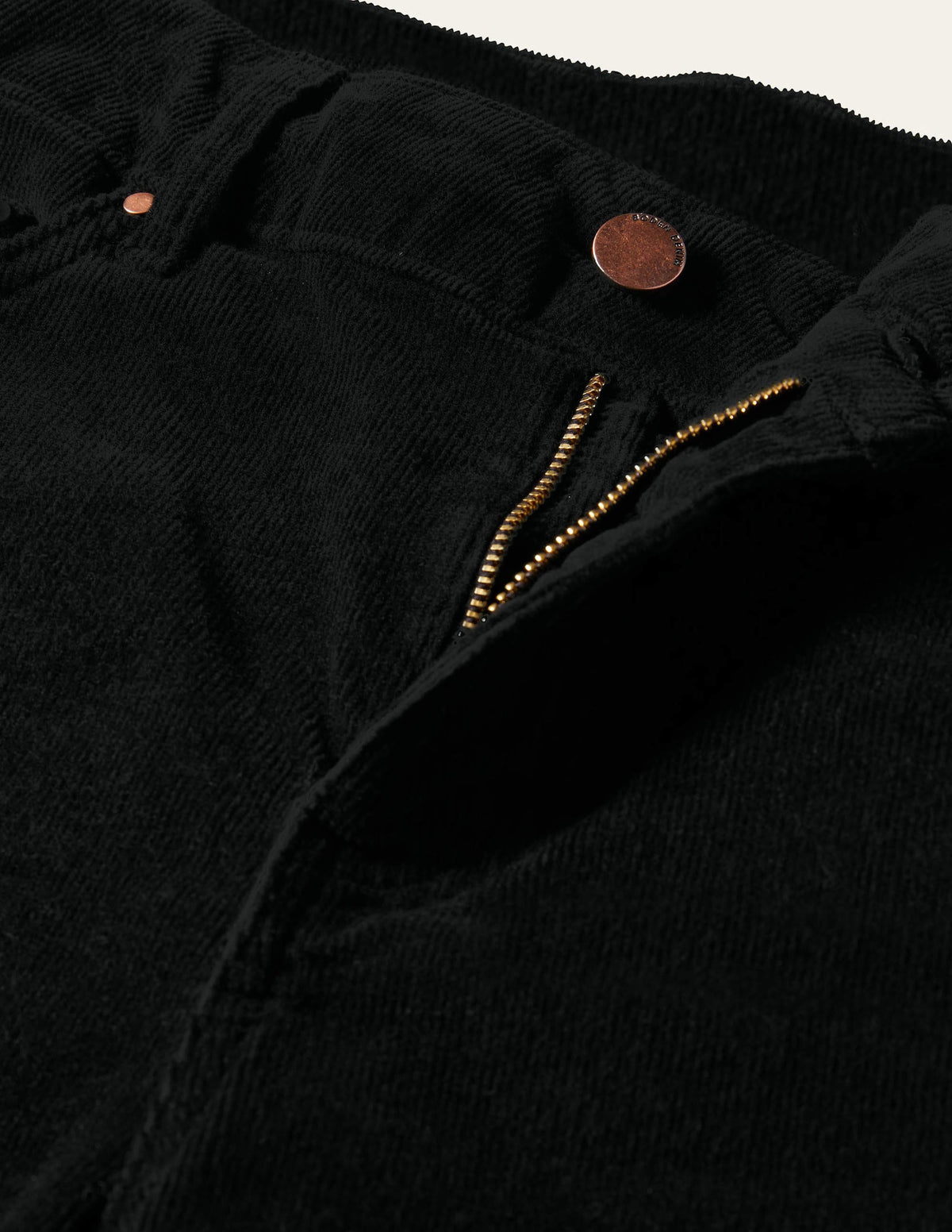 Corduroy Slim Straight Jeans-Black - Image 5