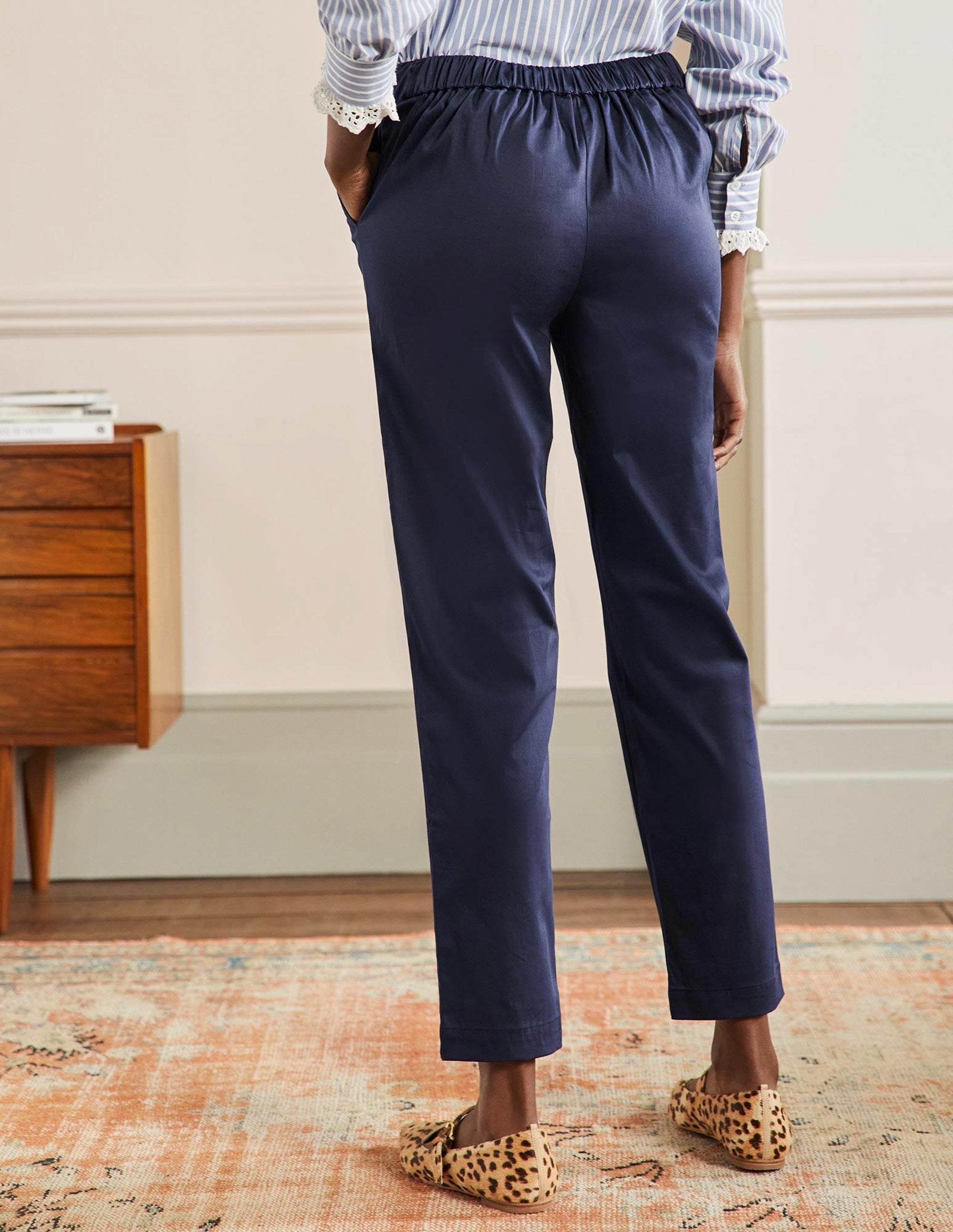 Pantalon à enfiler-Bleu marine - Image 3