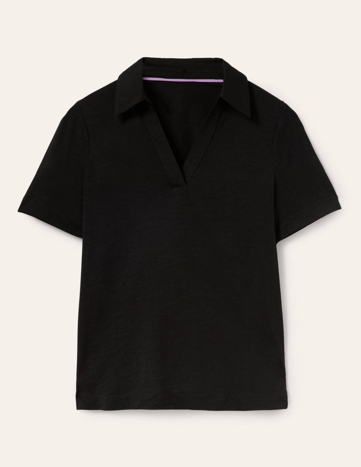 Poloshirt aus Baumwolle-Schwarz - Image 5