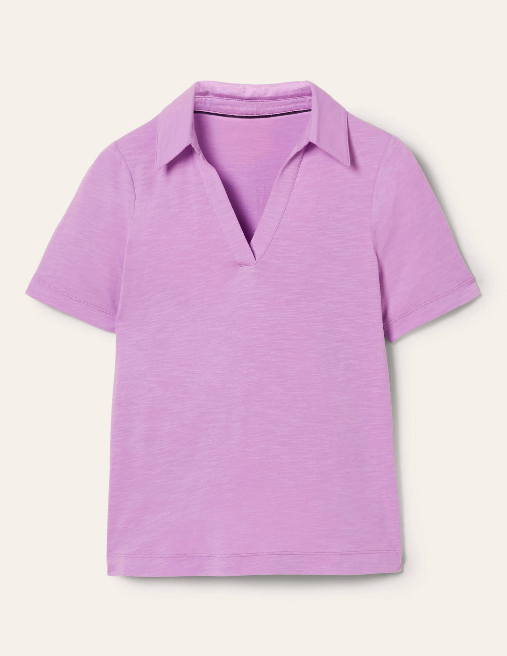Poloshirt aus Baumwolle-Afrikanisches Violett - Image 5