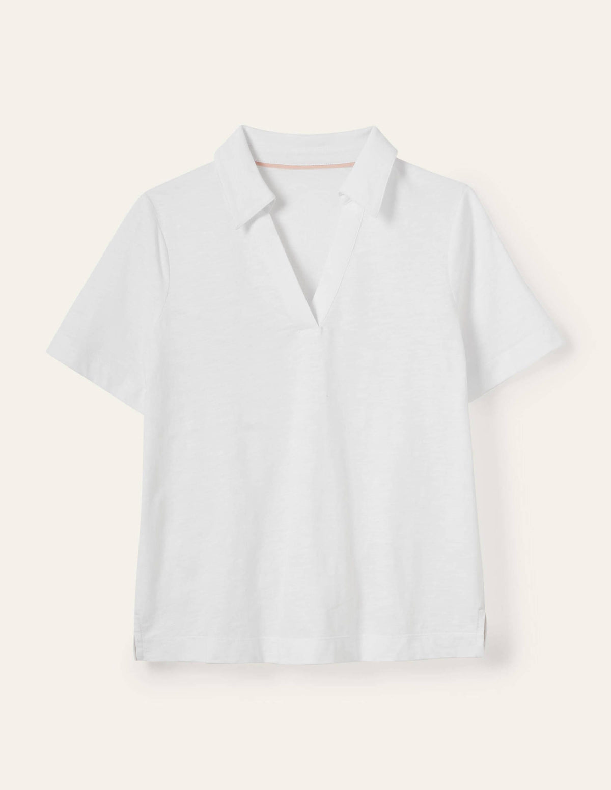 Poloshirt aus Baumwolle-Weiß-5