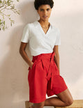 Poloshirt aus Baumwolle-Weiß