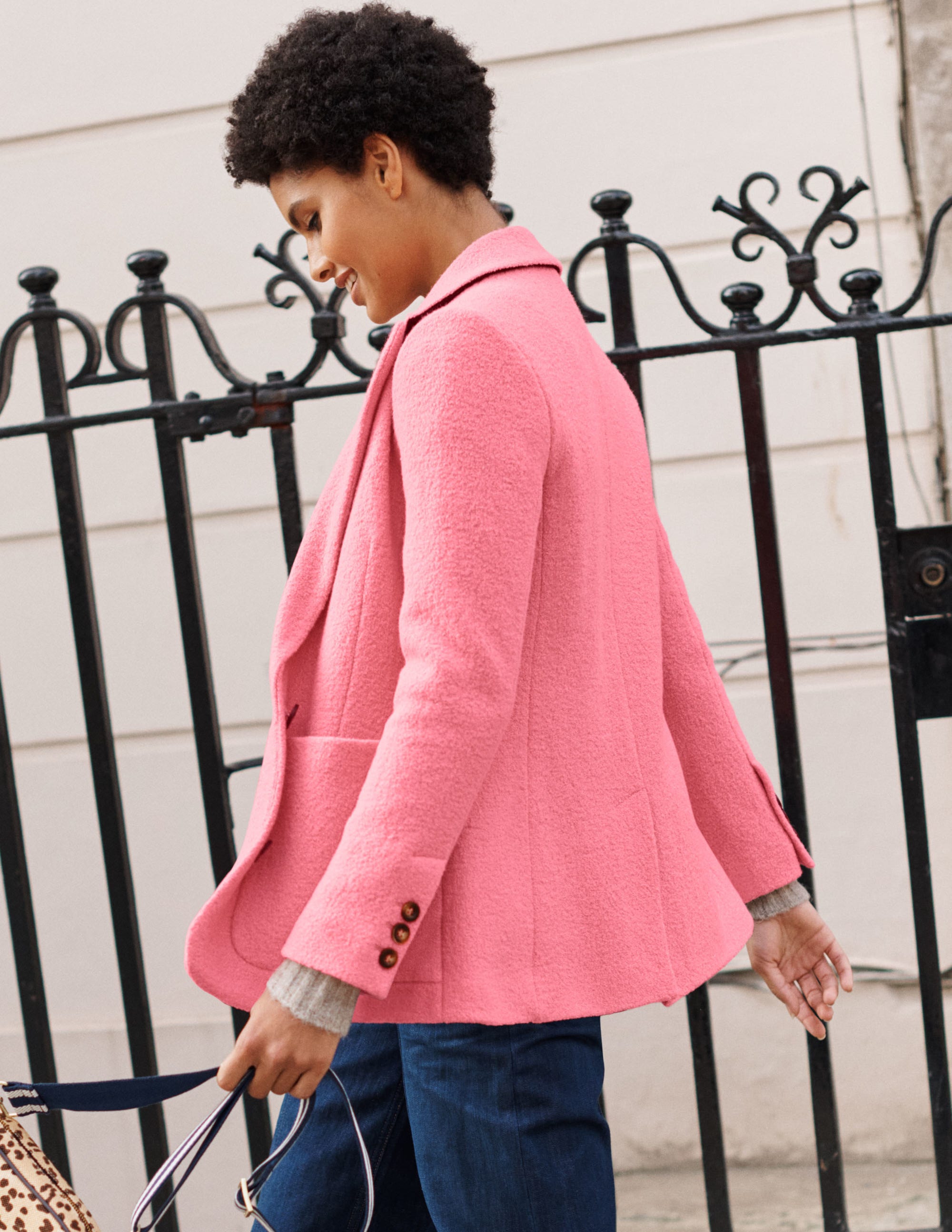 Bella Strukturierter Blazer aus Wolle-Azalee - Image 7
