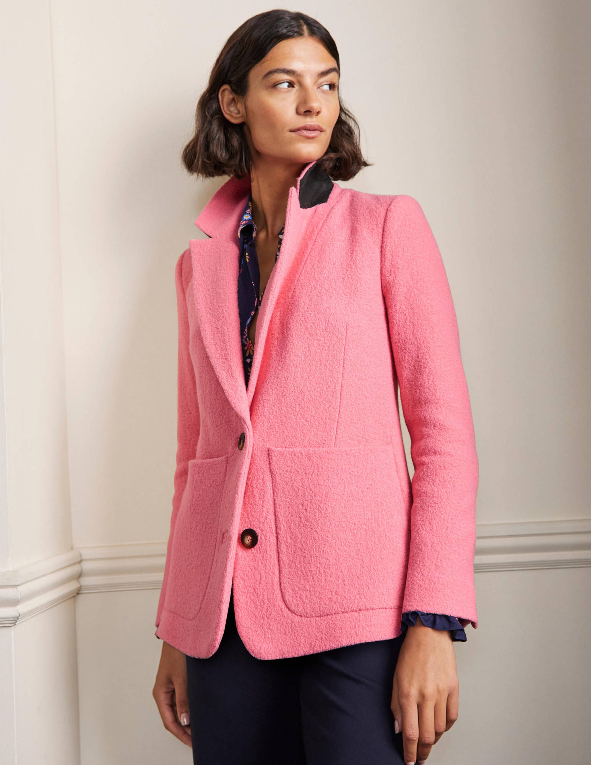 Bella Strukturierter Blazer aus Wolle-Azalee - Image 4