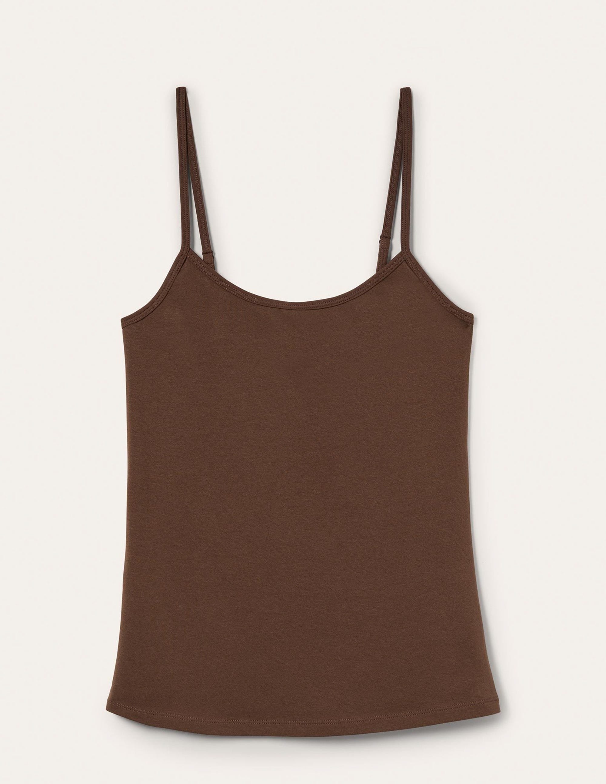 Schlichtes Camisole-Oberteil-Mittelbraun - Image 9