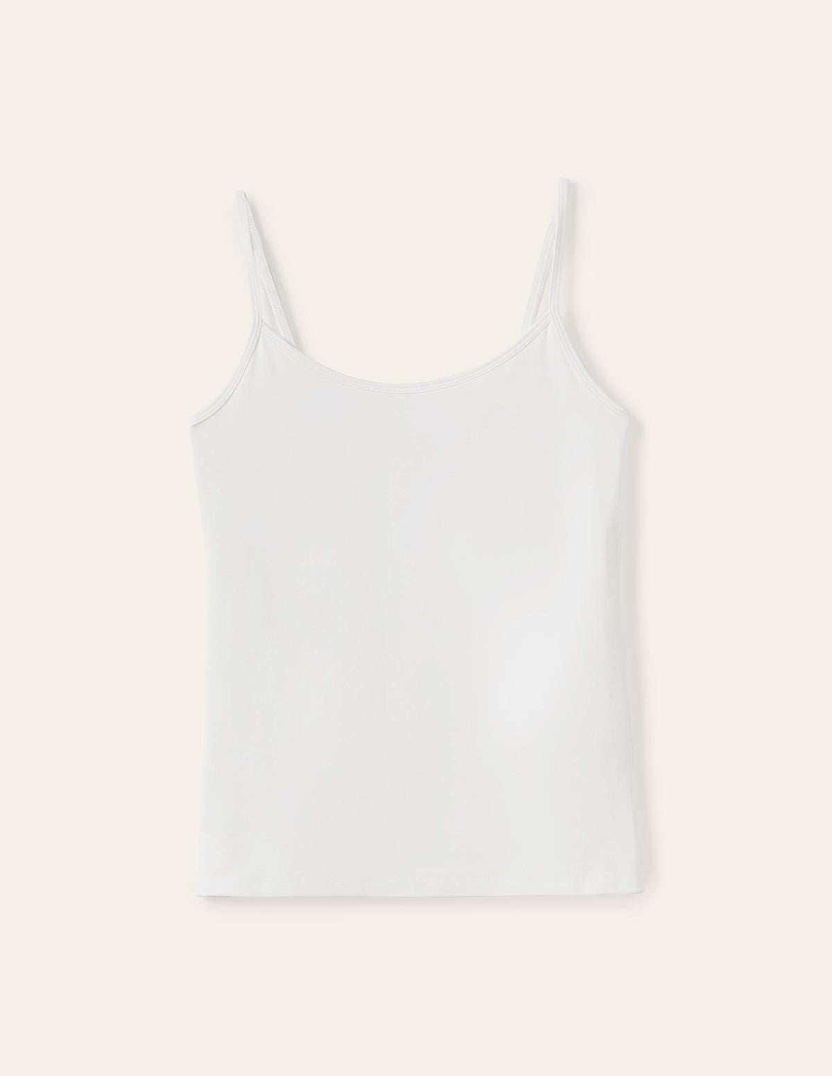 Schlichtes Camisole-Oberteil-Weiß - Image 10
