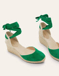 Espadrilles compensées Cassie-Vert des Highlands