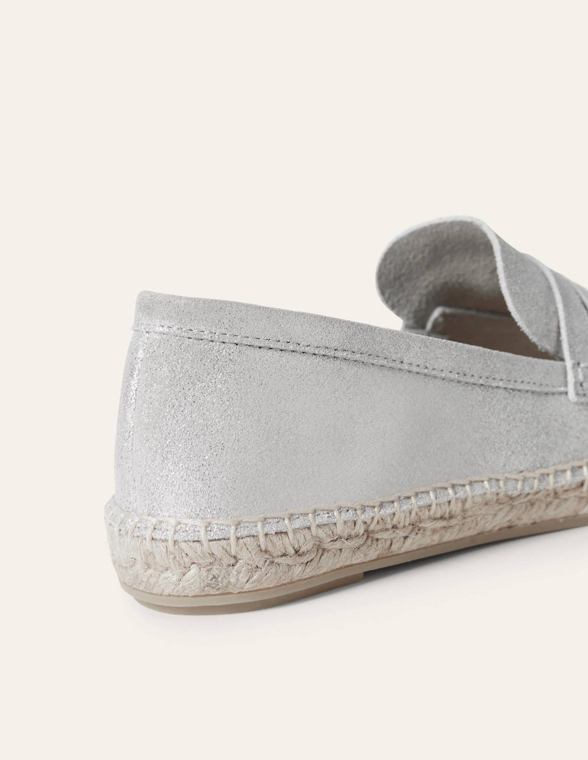 Espadrille-Loafer aus Veloursleder-Silber-Metallic-3